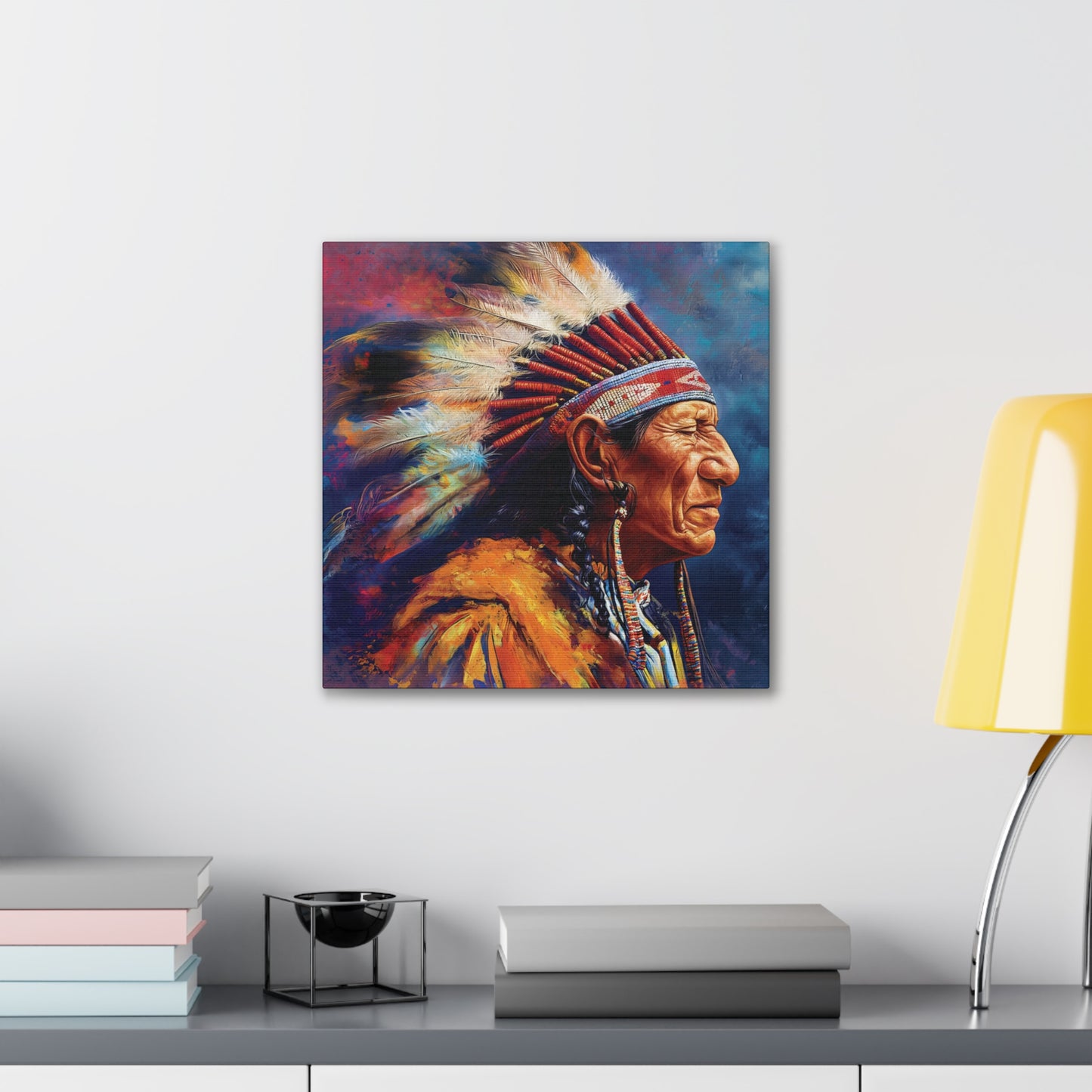 Chief 3 Canvas Stretched, 0.75"