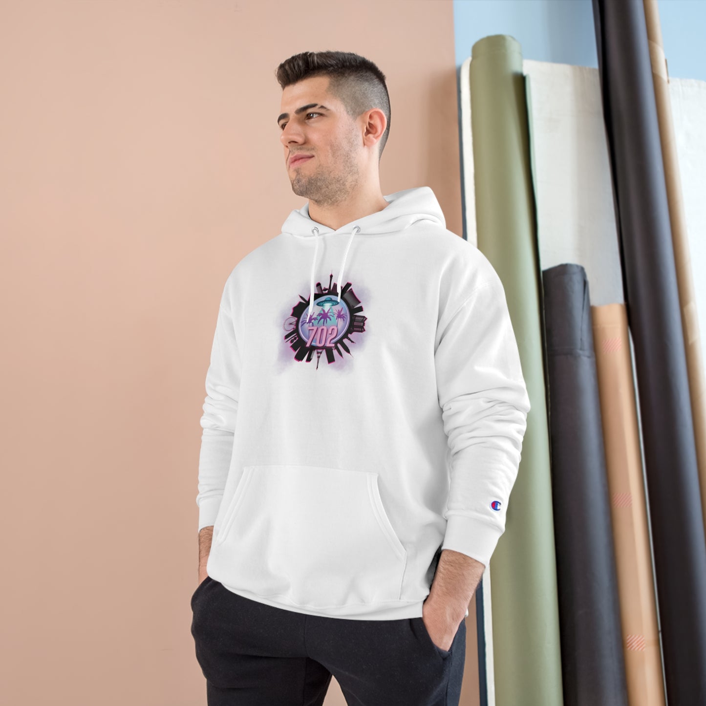 Las Vegas 702  Champion Hoodie