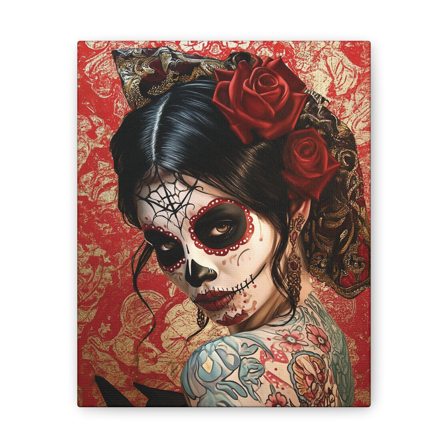 Day of the Dead 3 Canvas Stretched, 0.75"