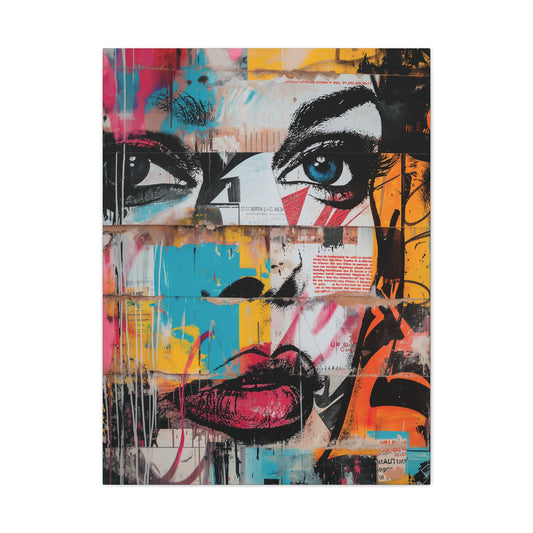 Girl 7 Canvas Stretched, 0.75"