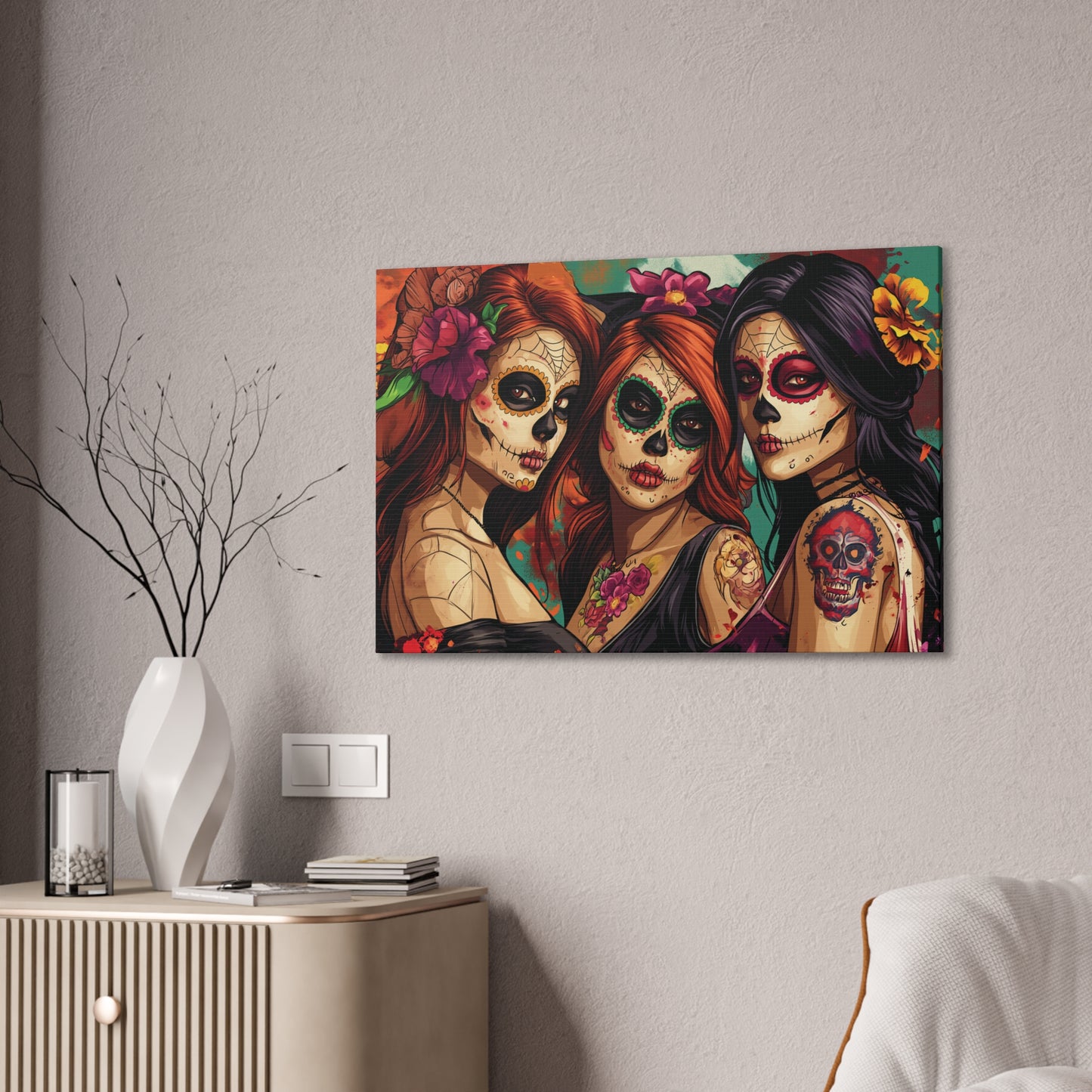 Day of the Dead 15 Canvas Stretched, 0.75"