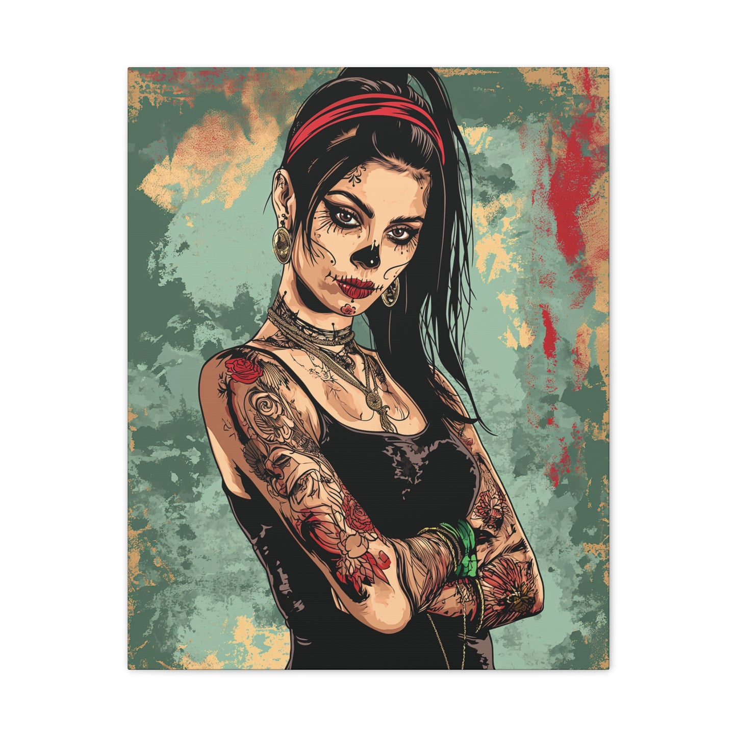 Day of the Dead 2 Canvas Stretched, 0.75"