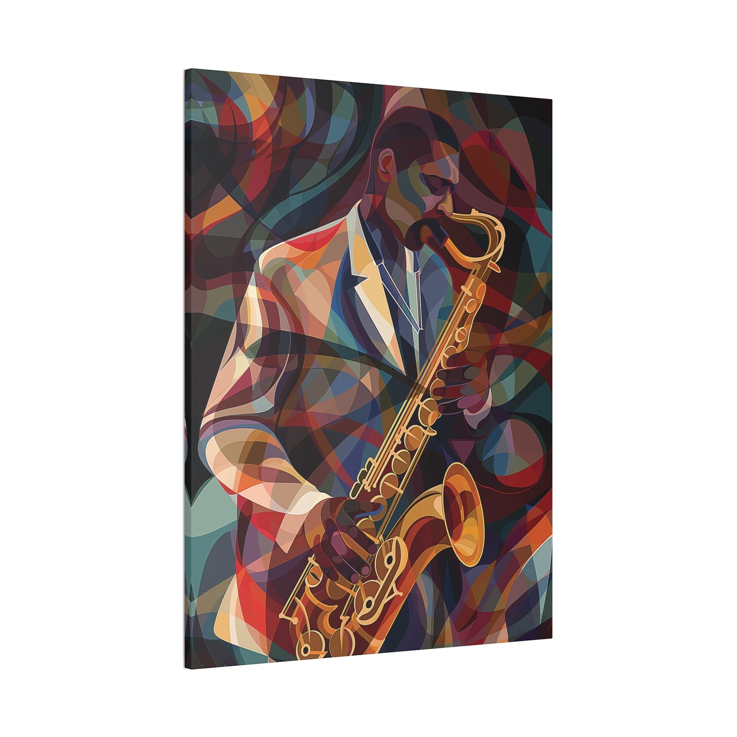 Saxophone Canvas Stretched, 0.75"