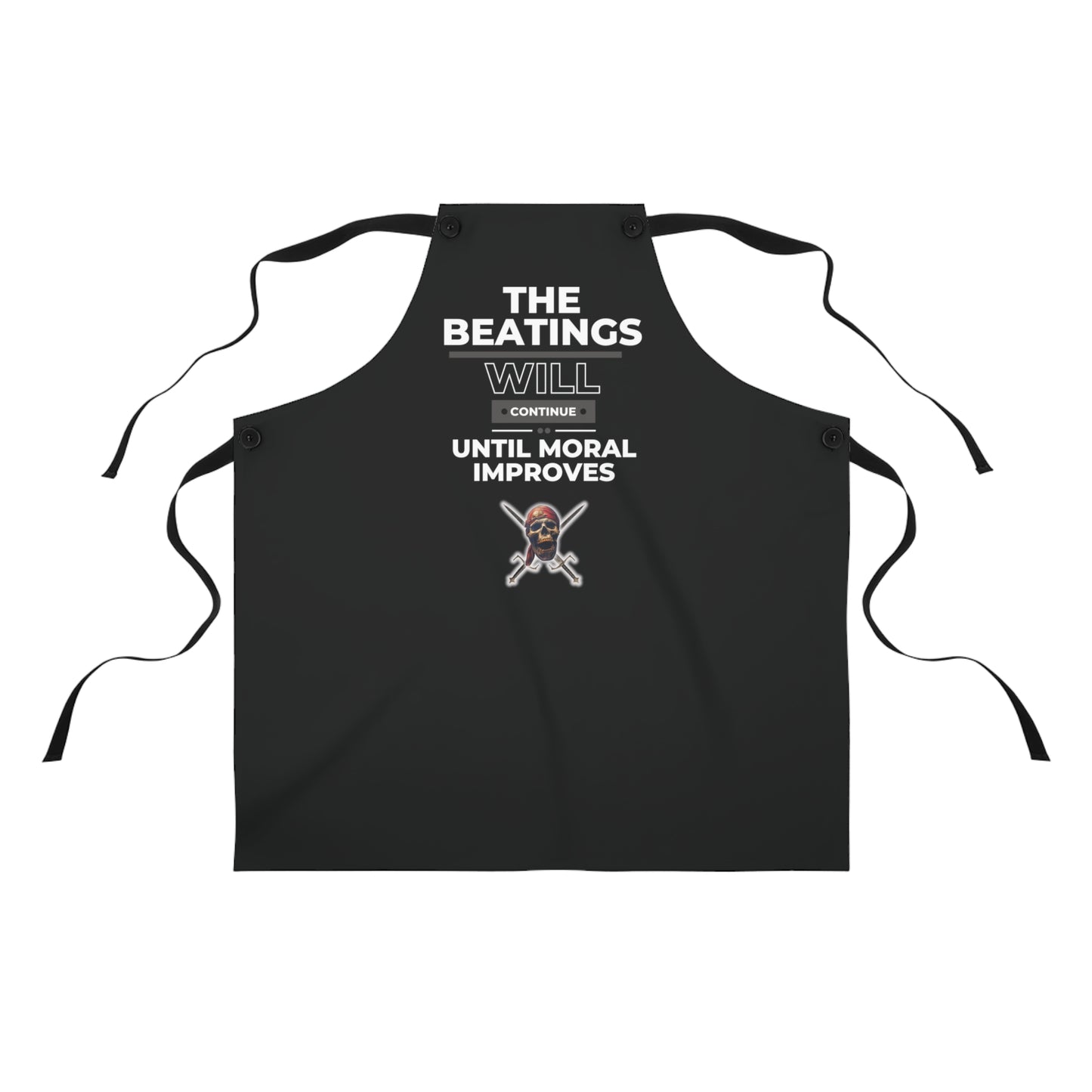 The Beatings Black Continue Apron (AOP)