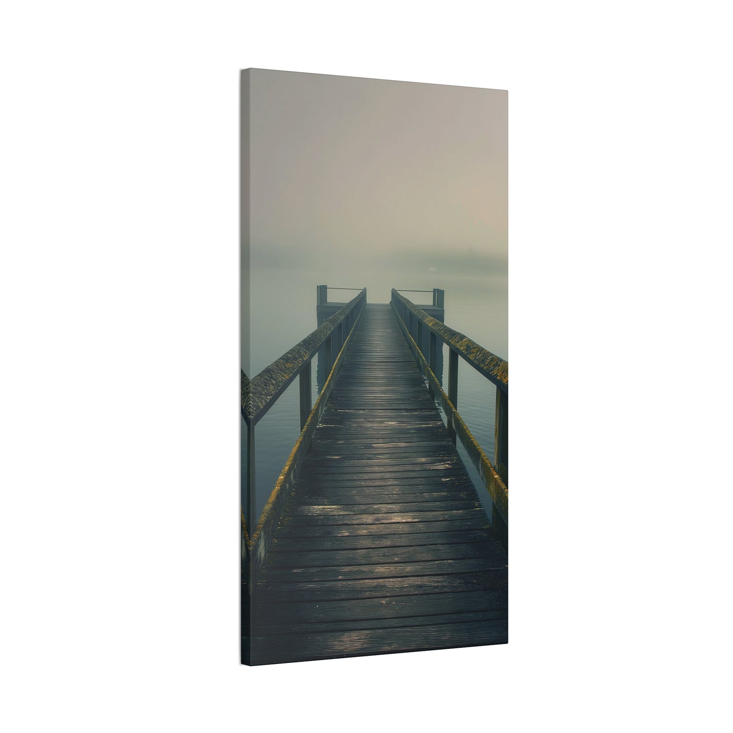 Misty Pier 9 Canvas Stretched, 0.75"