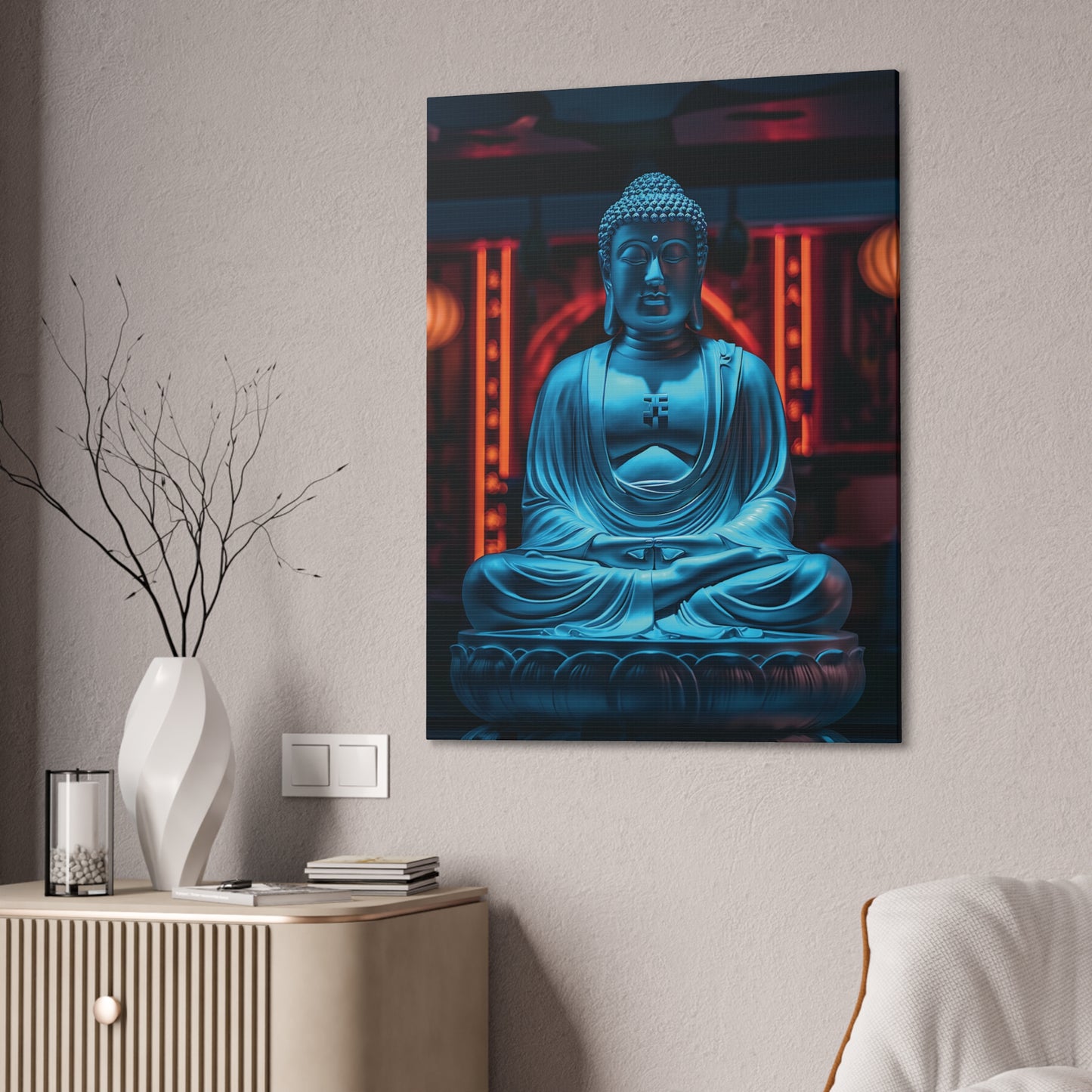 Buddha 18 Canvas Stretched, 0.75"