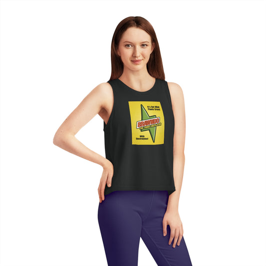 Brawndo Women's Dancer Cropped Tank Top