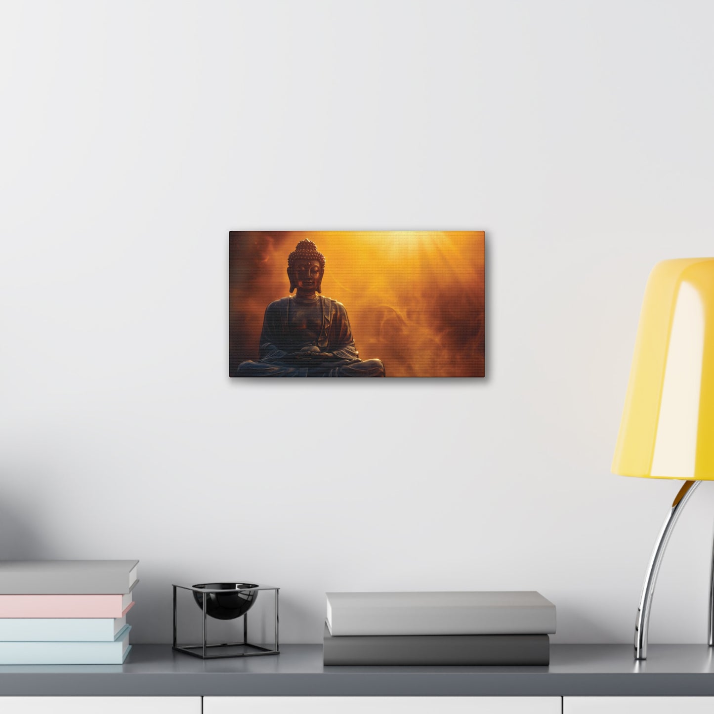 Buddha Painting Print 28 Canvas Stretched, 0.75"