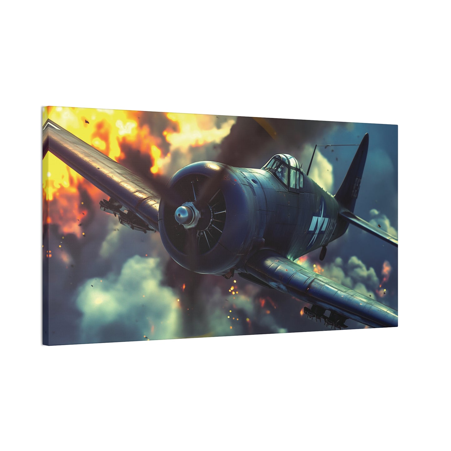 WWII Fighter 2 Canvas Stretched, 0.75"