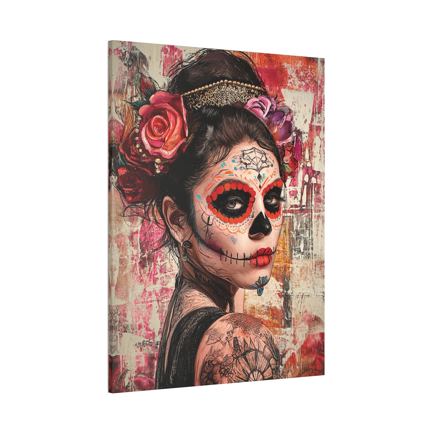 Day of the Dead 1 Canvas Stretched, 0.75"