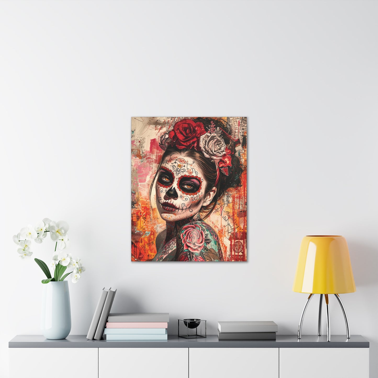 Day of the Dead 6 Canvas Stretched, 0.75"