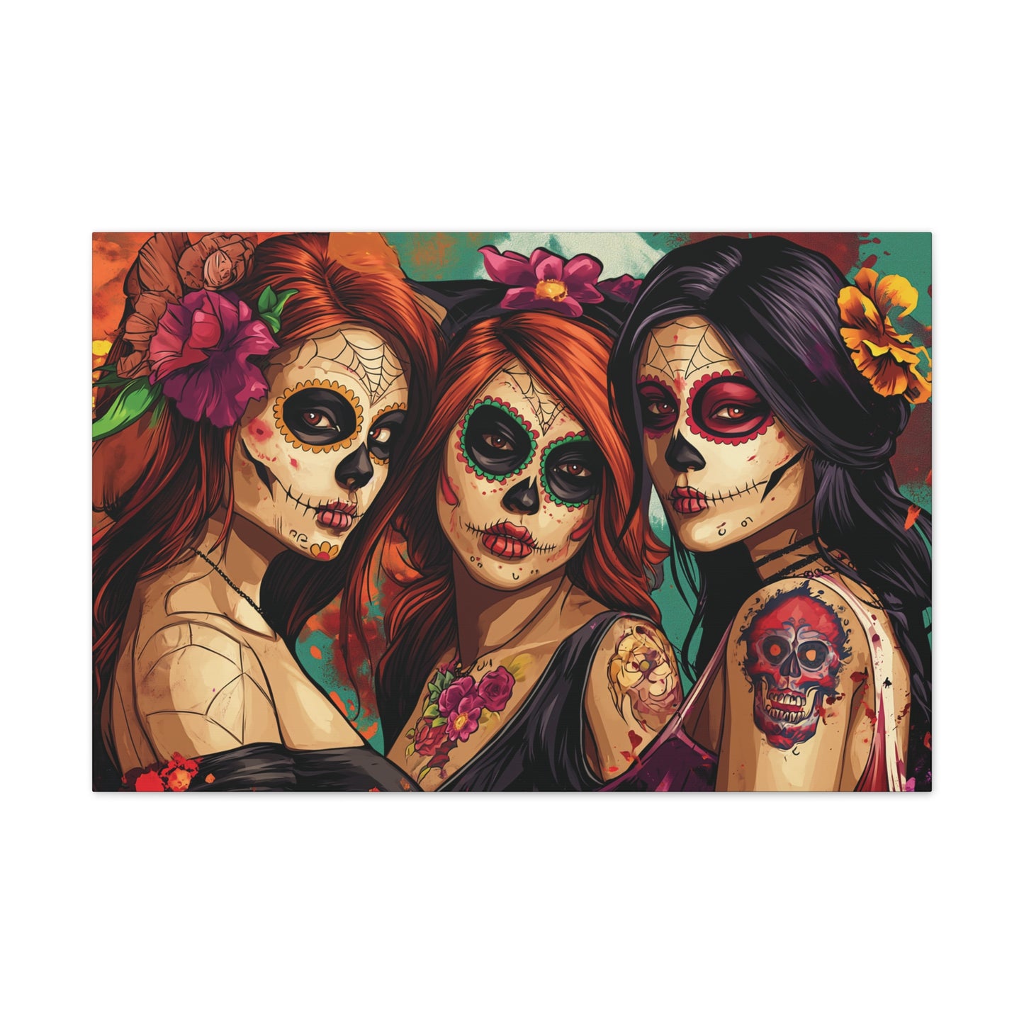 Day of the Dead 15 Canvas Stretched, 0.75"