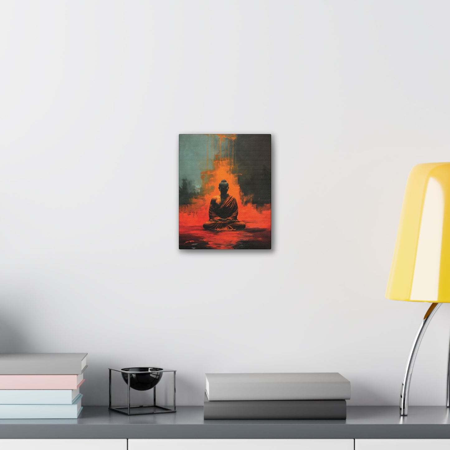 Buddha Painting Print 13 Canvas Stretched, 0.75"