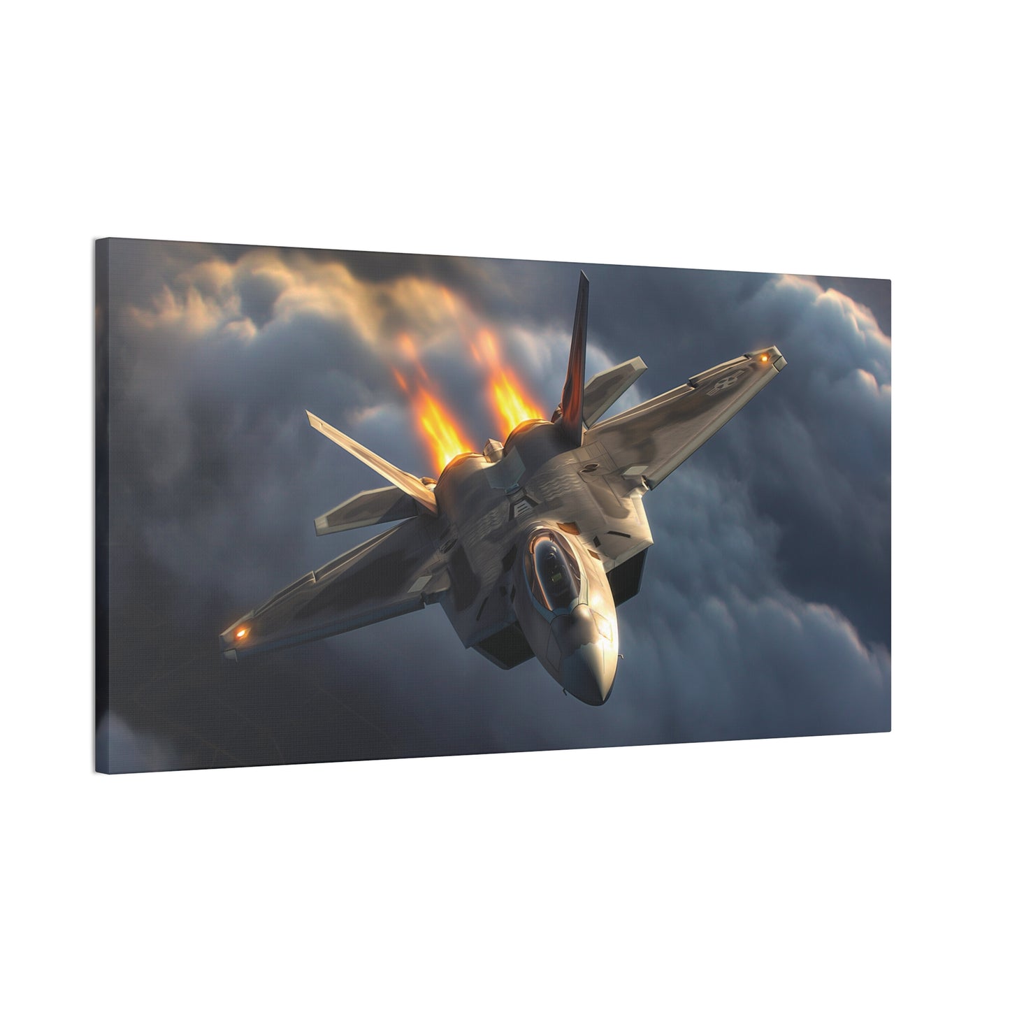 F-22 Fighter 2 Canvas Stretched, 0.75"