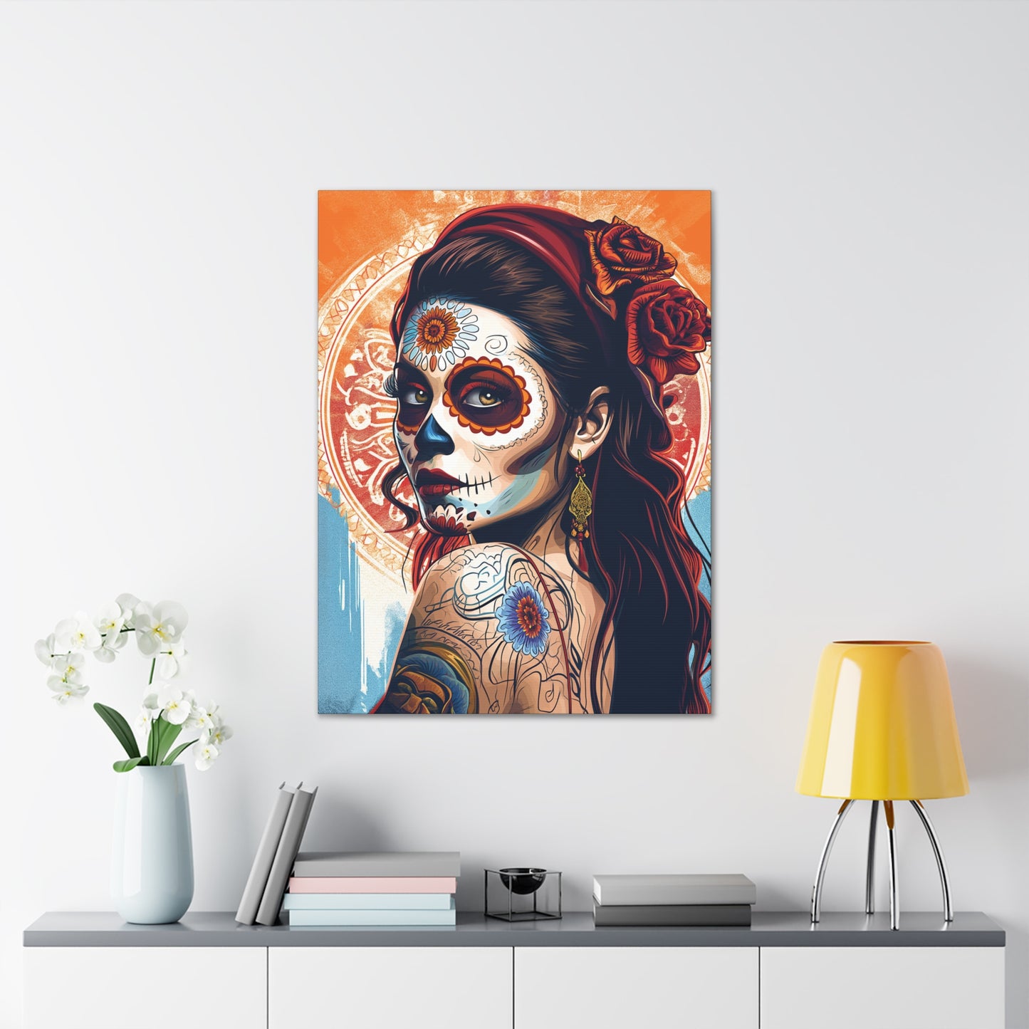 Day of the Dead 7 Canvas Stretched, 0.75"