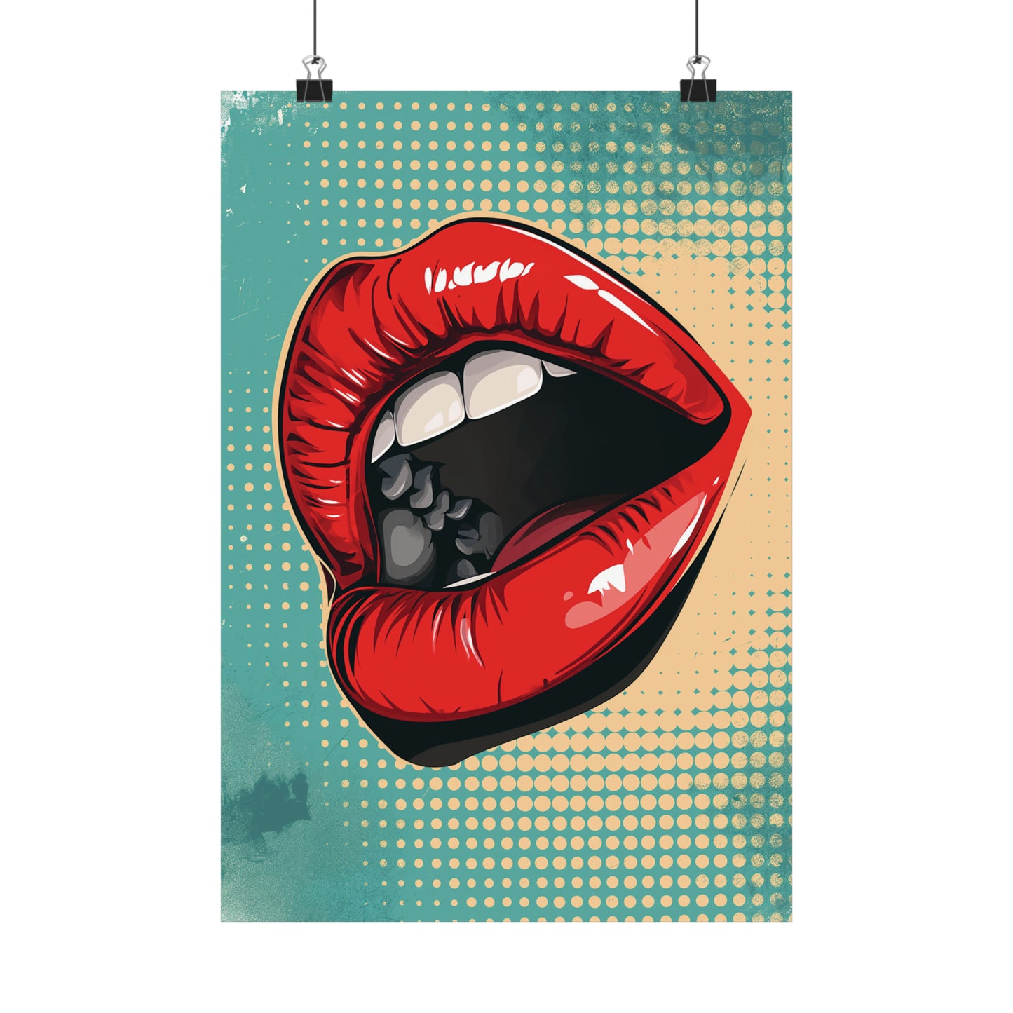 Lips 2 Matte Vertical Posters