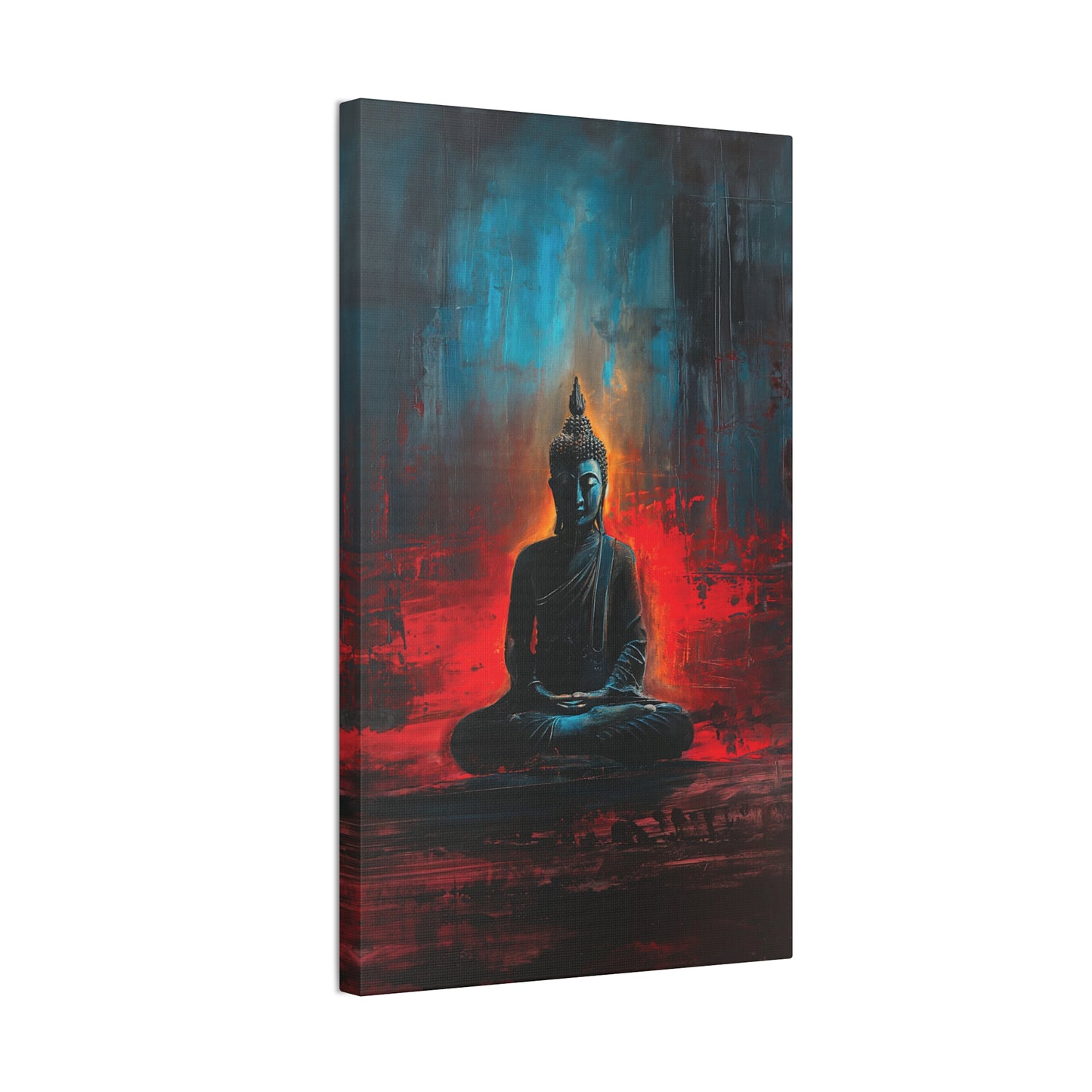 Buddha Painting Print 16 Canvas Stretched, 0.75"