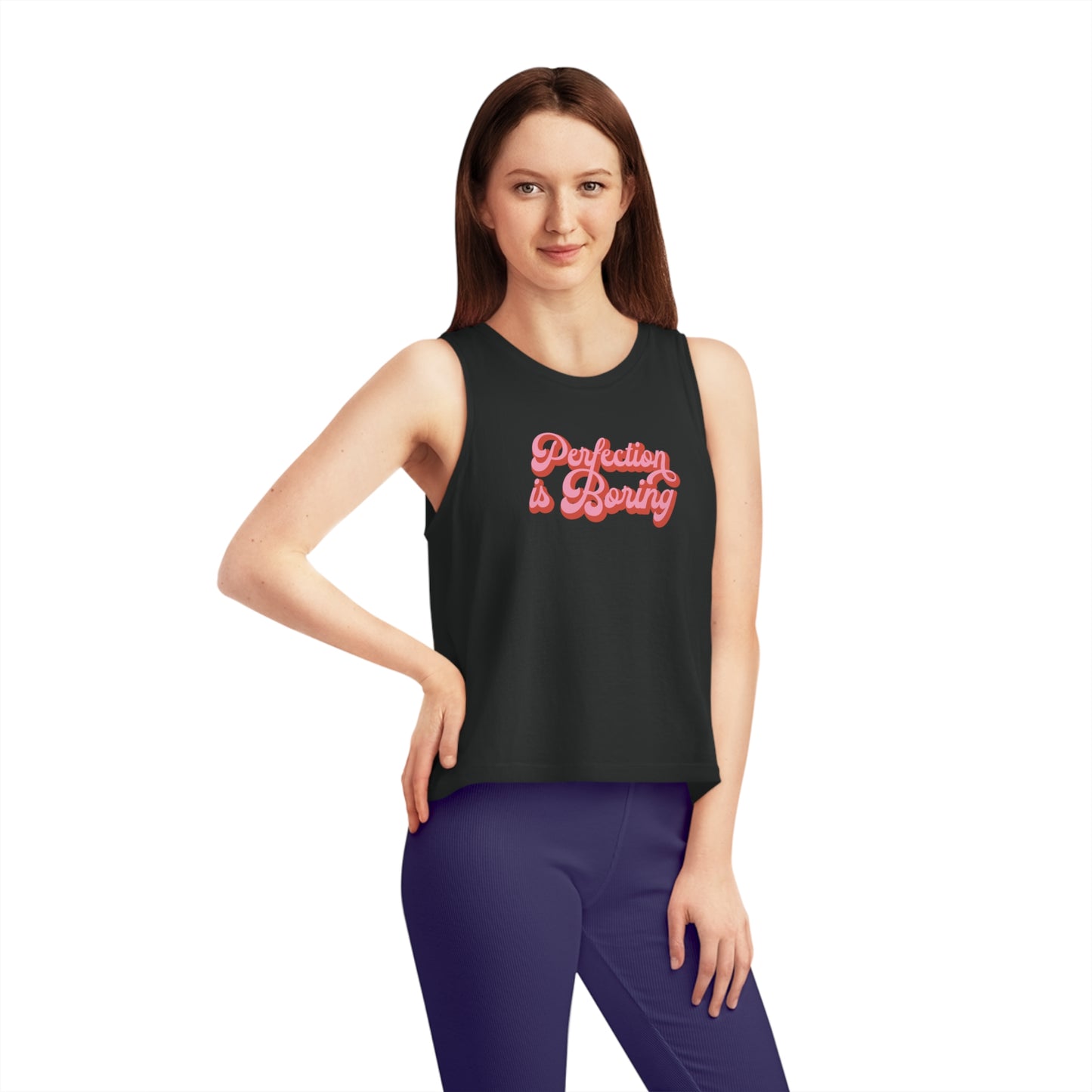 Perfection is Boring Women's Dancer Cropped Tank Top