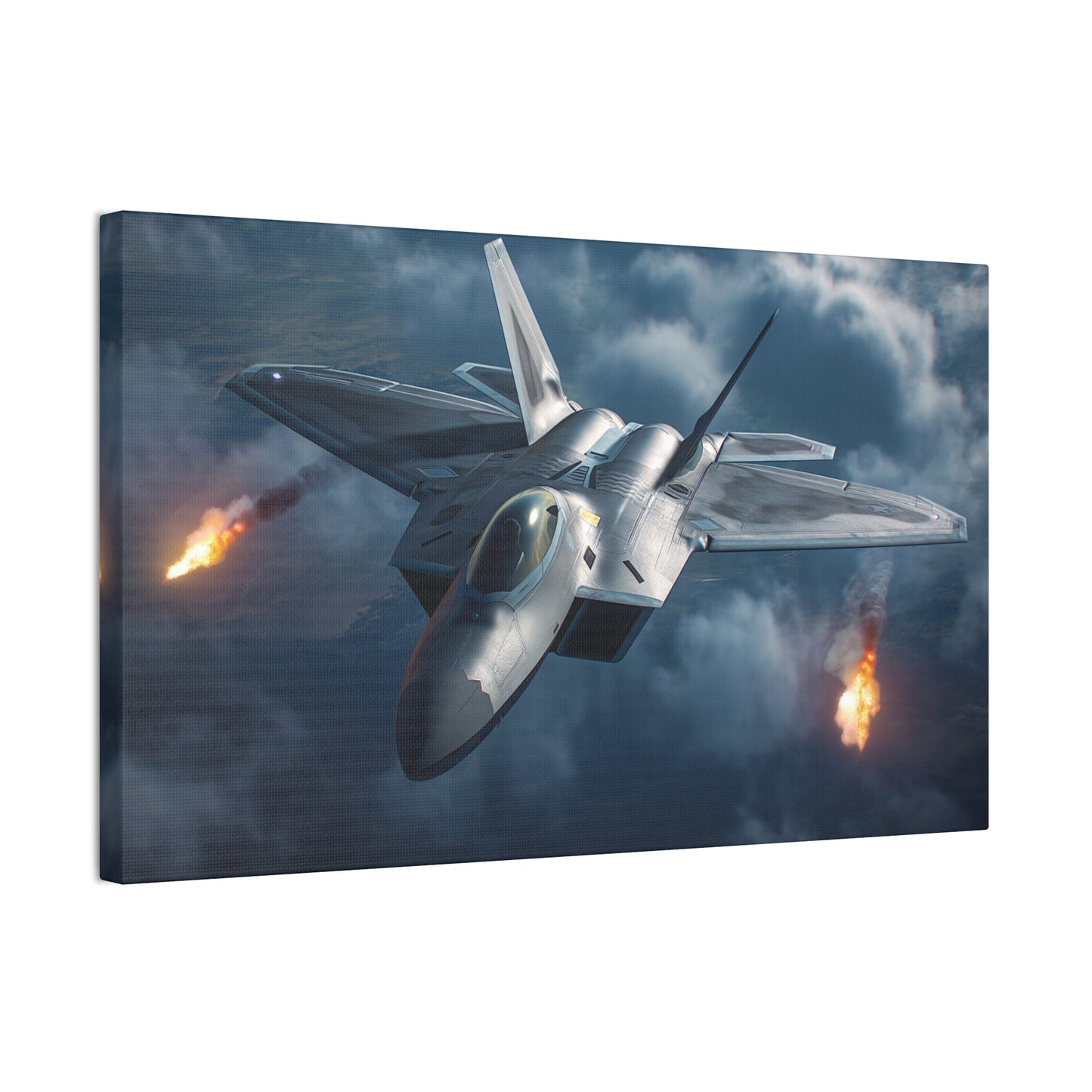 F-22 Fighter 1 Canvas Stretched, 0.75"