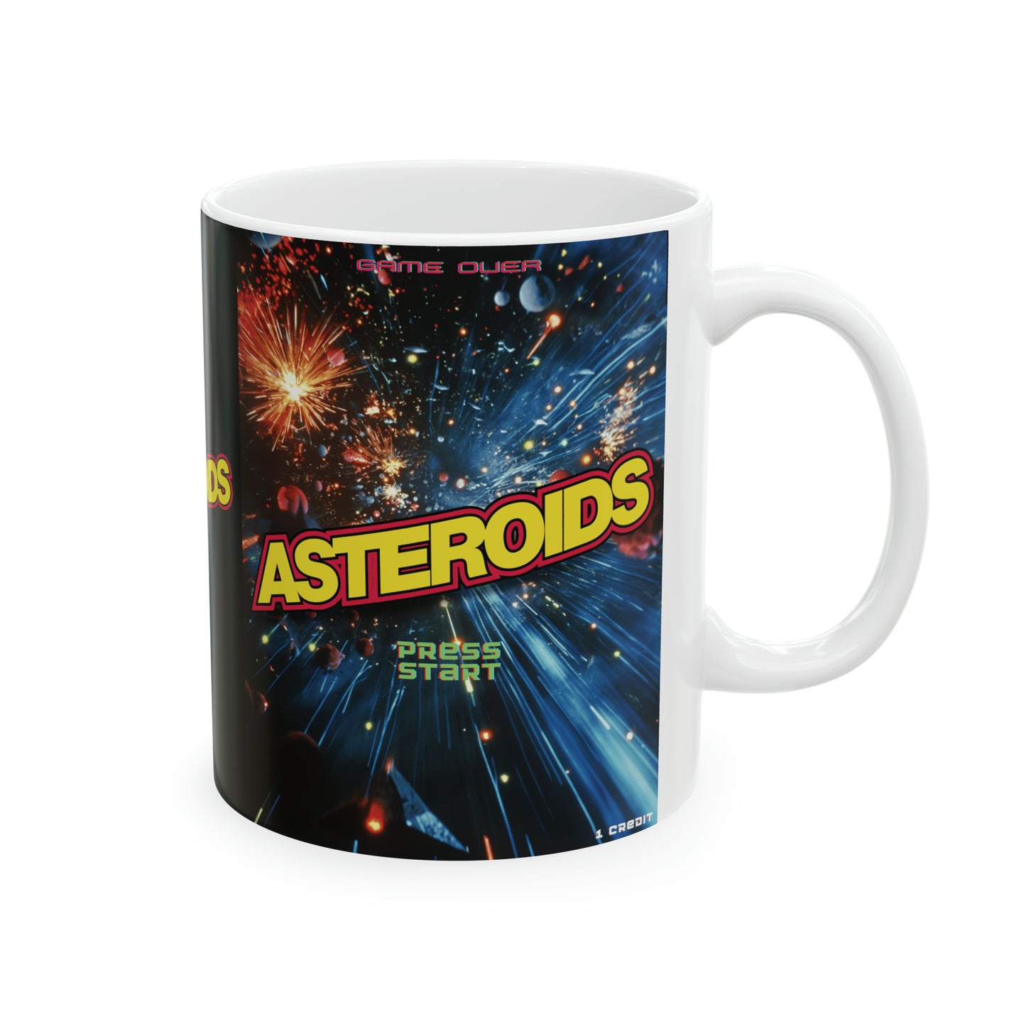 Asteroids Ceramic Mug 11oz