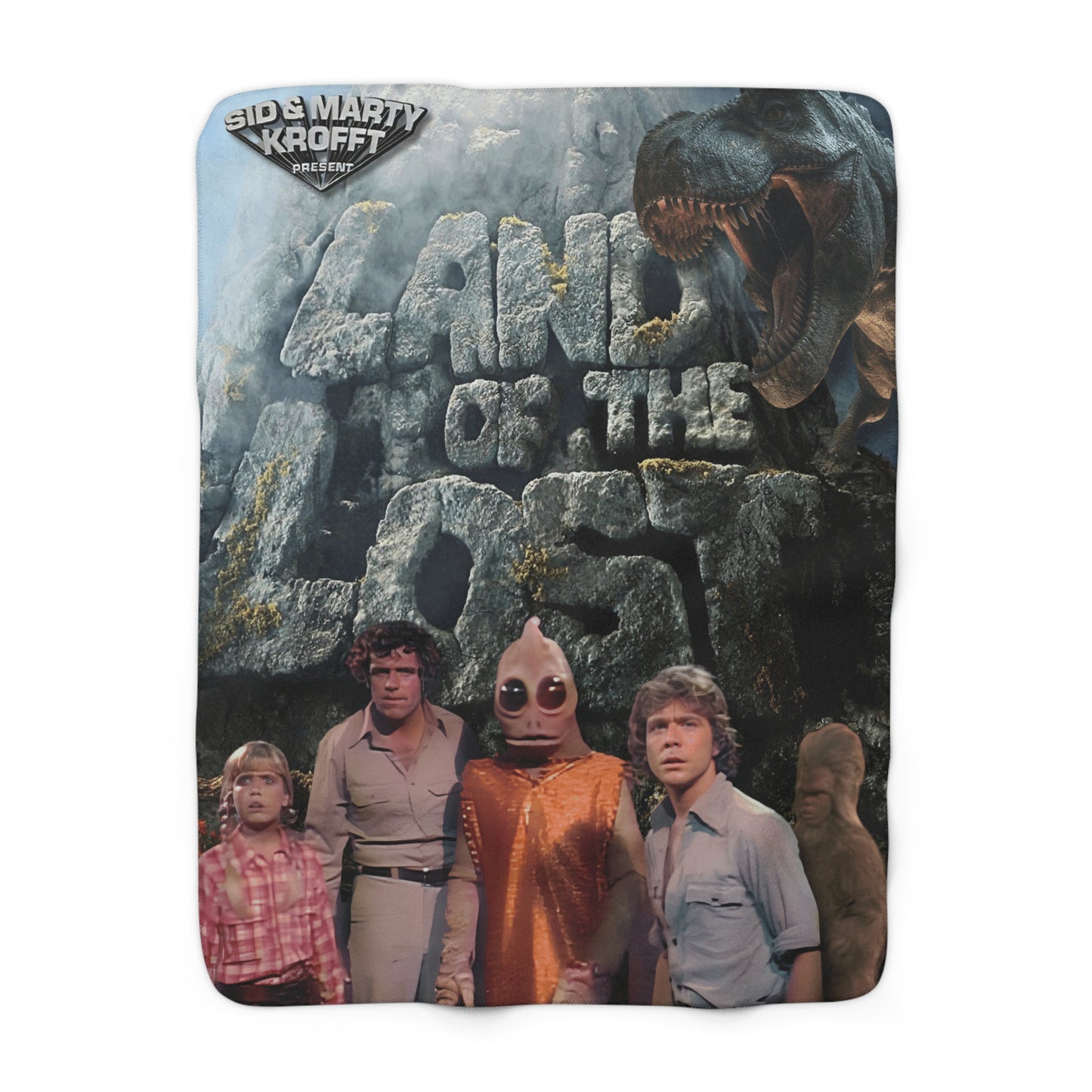 Land of the Lost Sherpa Fleece Blanket