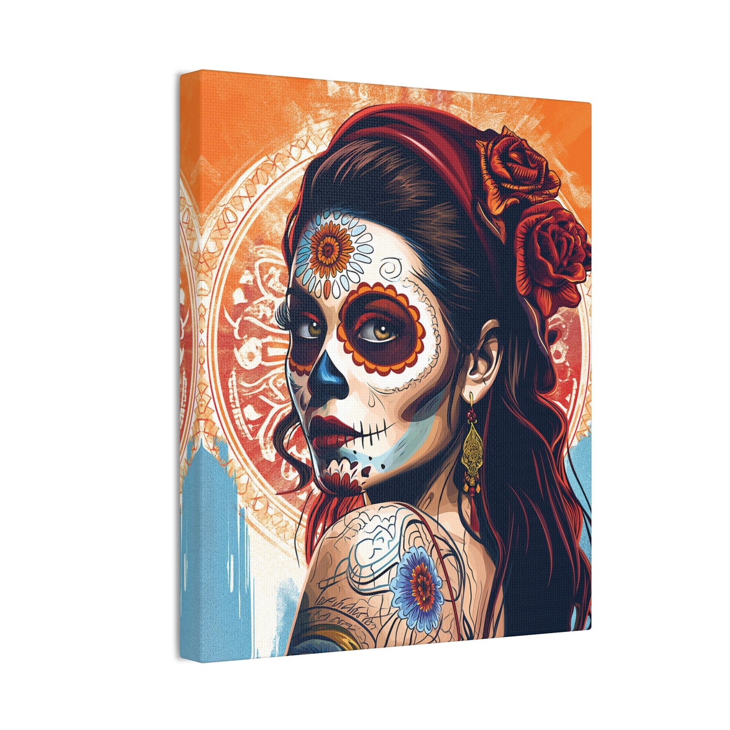 Day of the Dead 7 Canvas Stretched, 0.75"