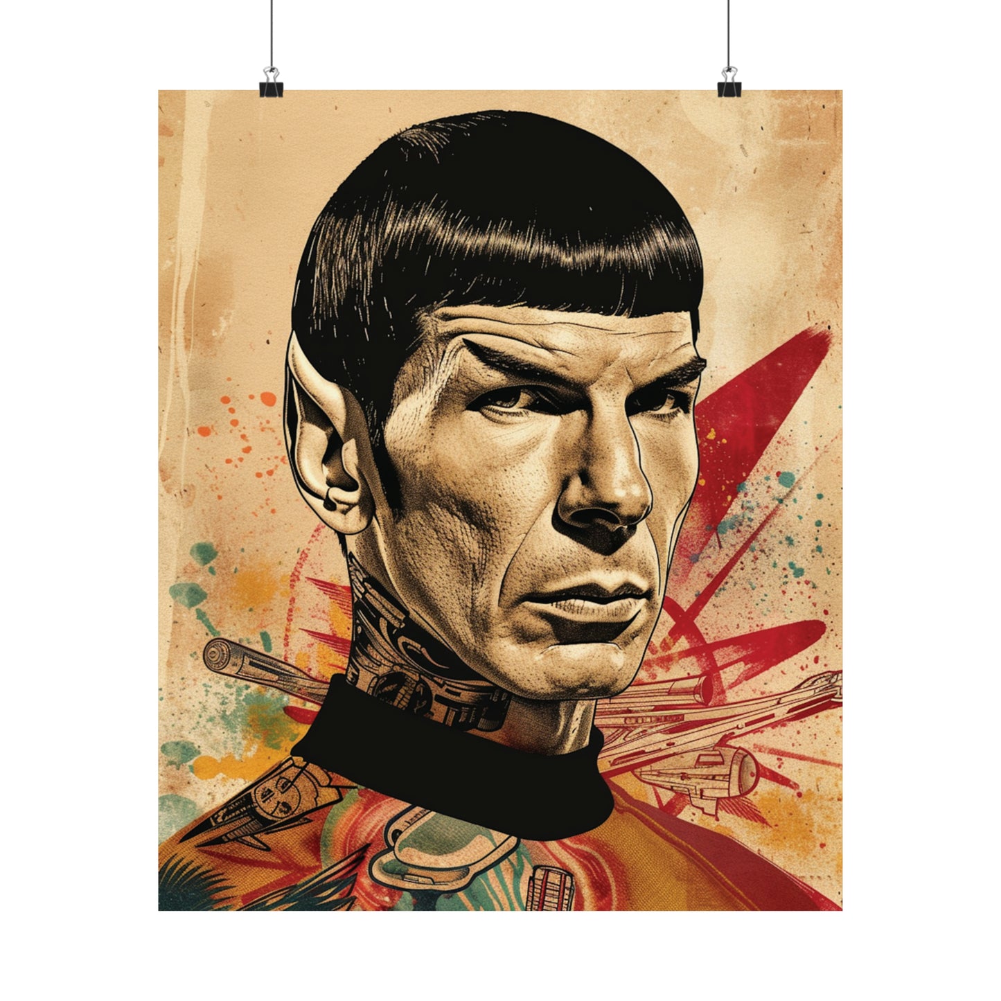 Spock 1 Matte Vertical Posters