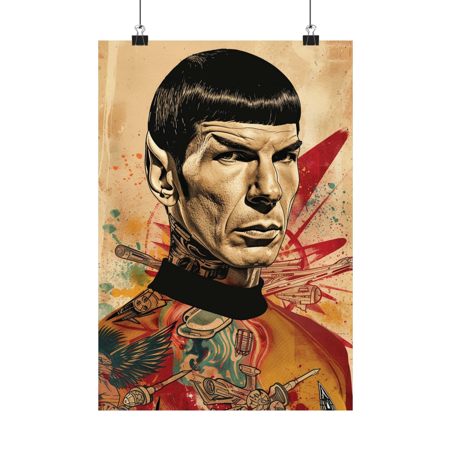 Spock 1 Matte Vertical Posters