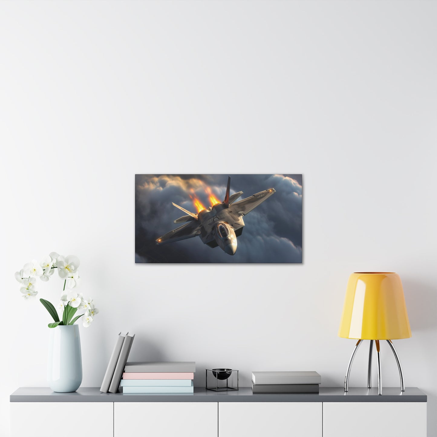 F-22 Fighter 2 Canvas Stretched, 0.75"