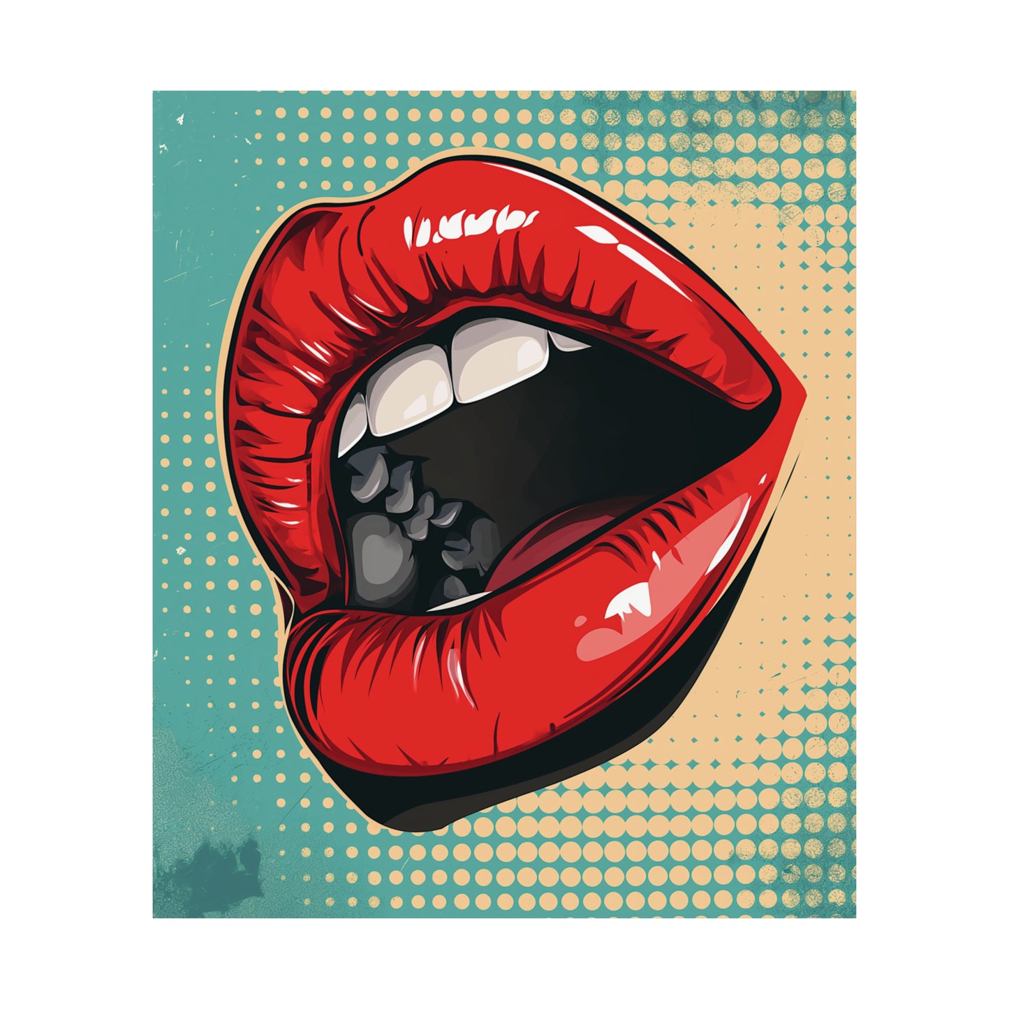 Lips 2 Matte Vertical Posters