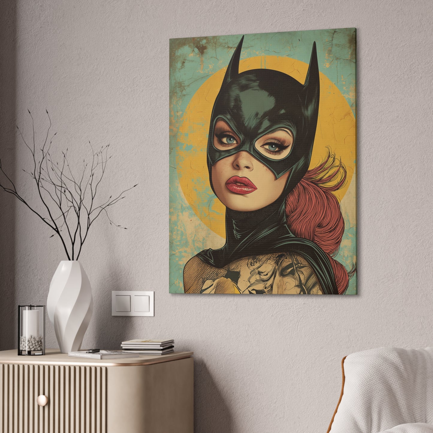 Batgirl 2 Canvas Stretched, 0.75"