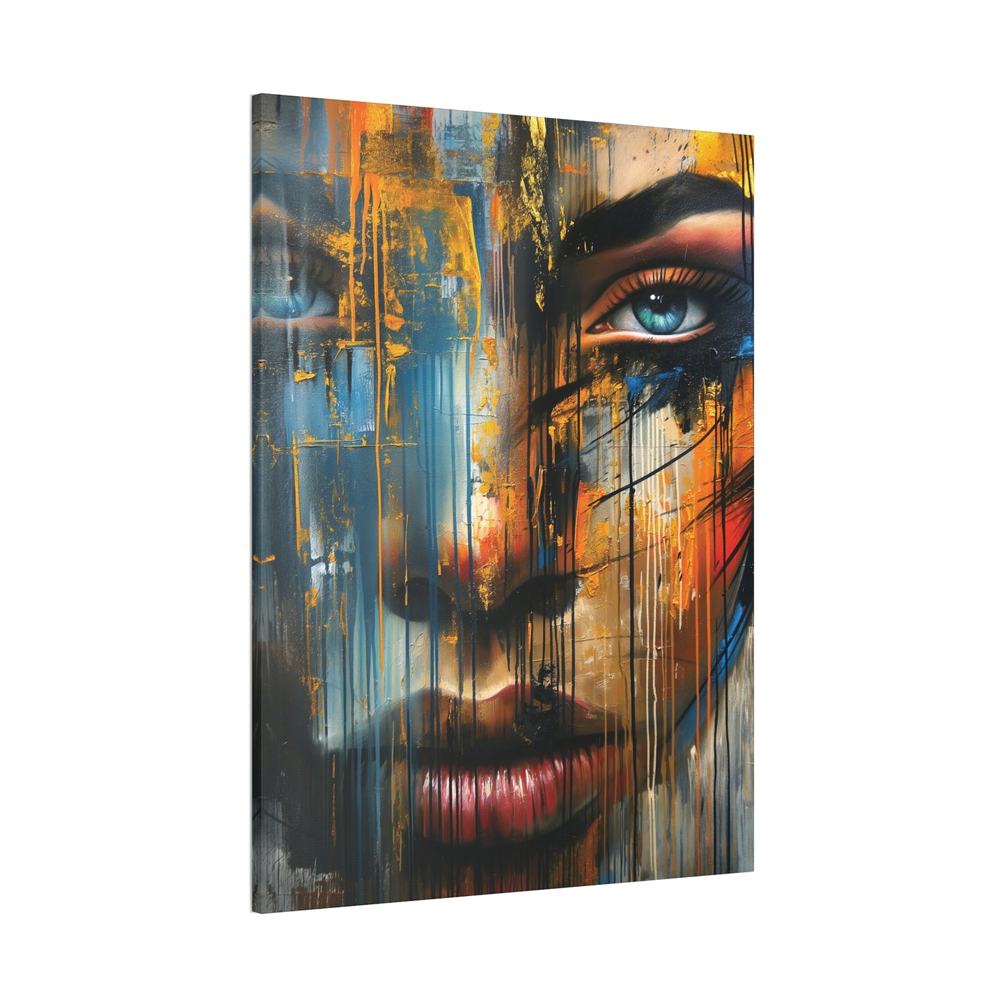 Graffiti Girl 1 Canvas Stretched, 0.75"