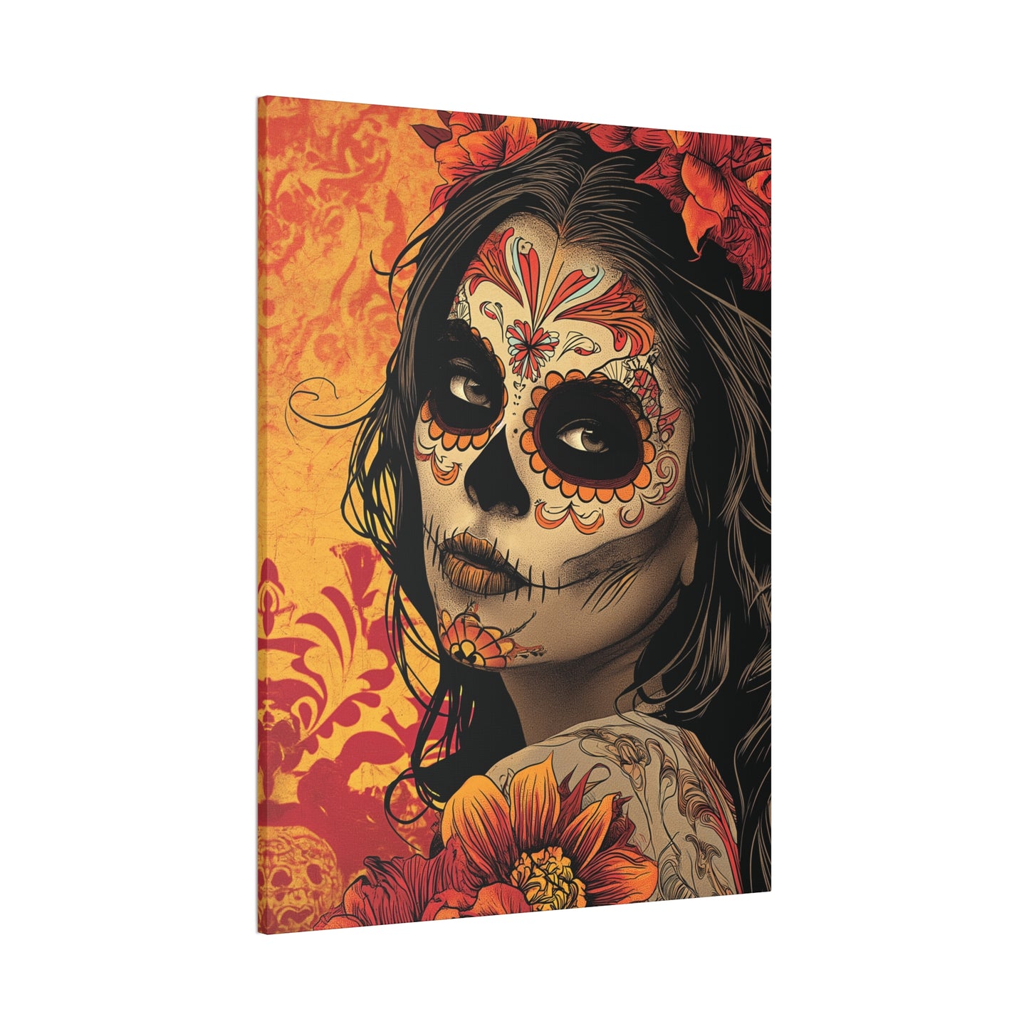 Day of the Dead 9 Canvas Stretched, 0.75"