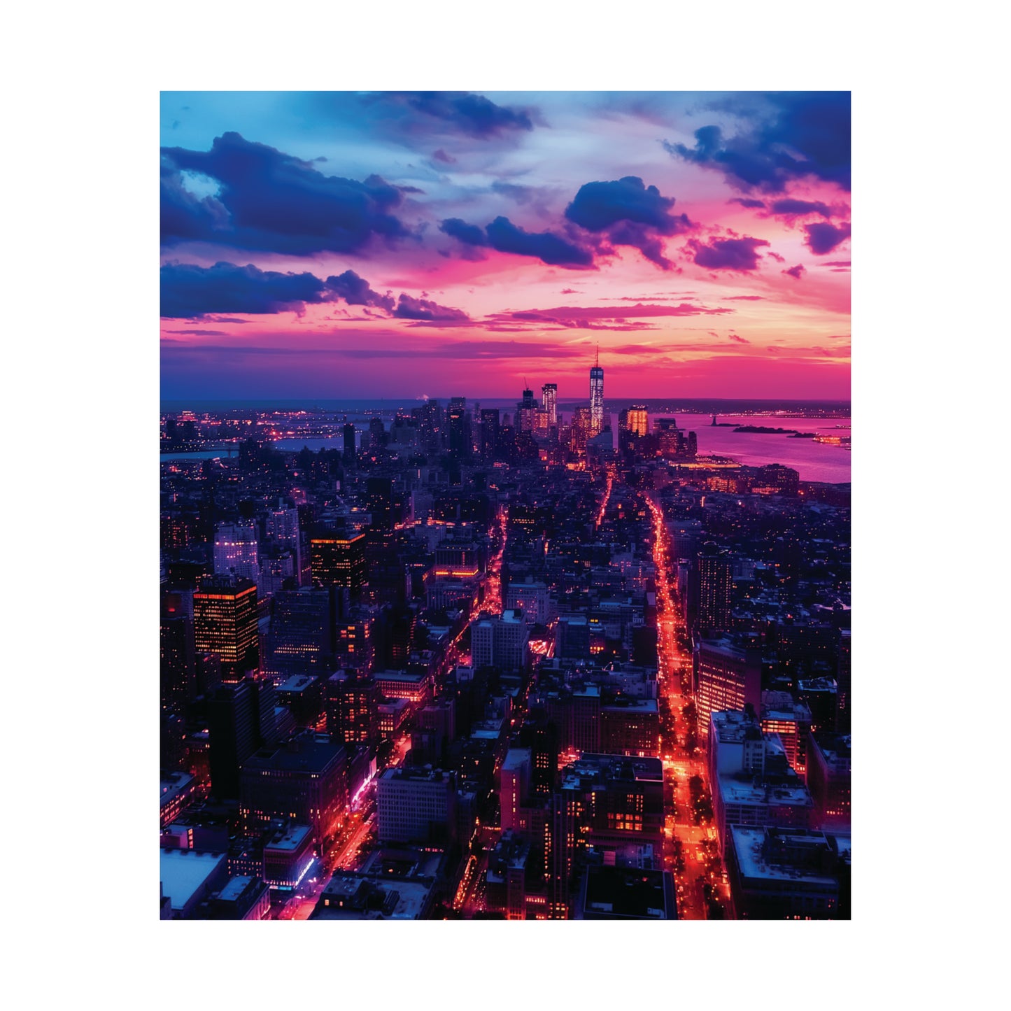 New York 1 Matte Vertical Posters