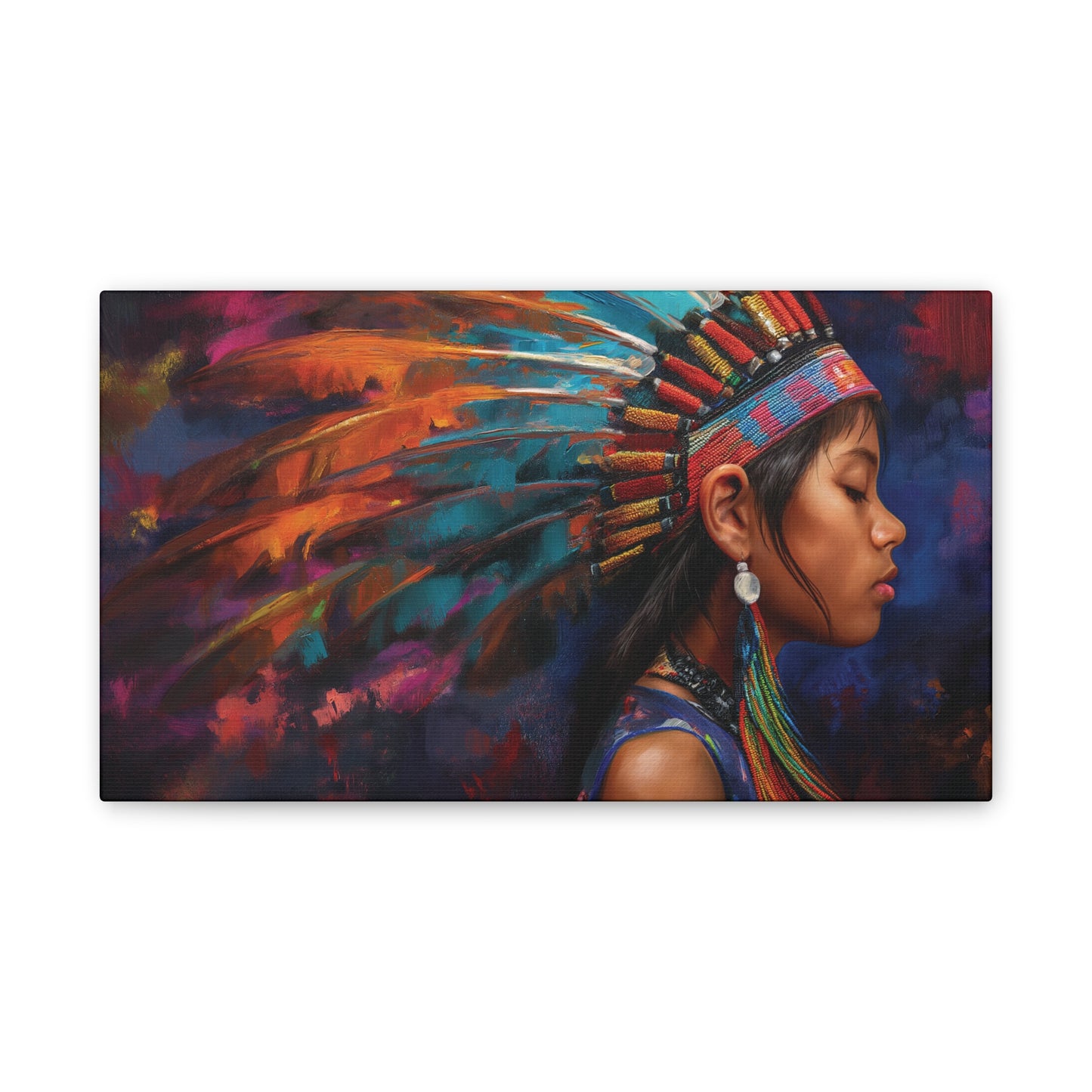 Chief Girl 1 Canvas Stretched, 0.75"