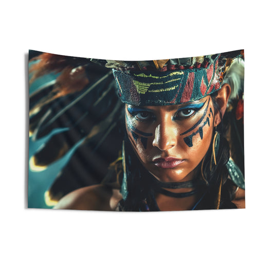 Warrior Girl 3 Indoor Wall Tapestries