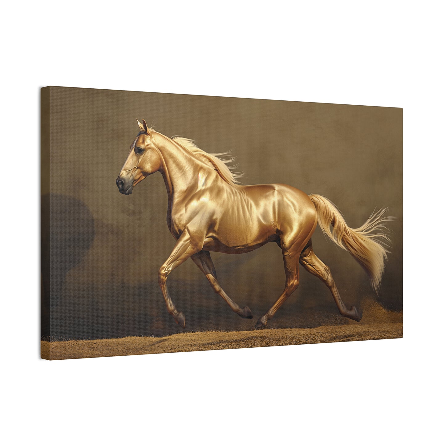 Golden Horse 1 Canvas Stretched, 0.75"