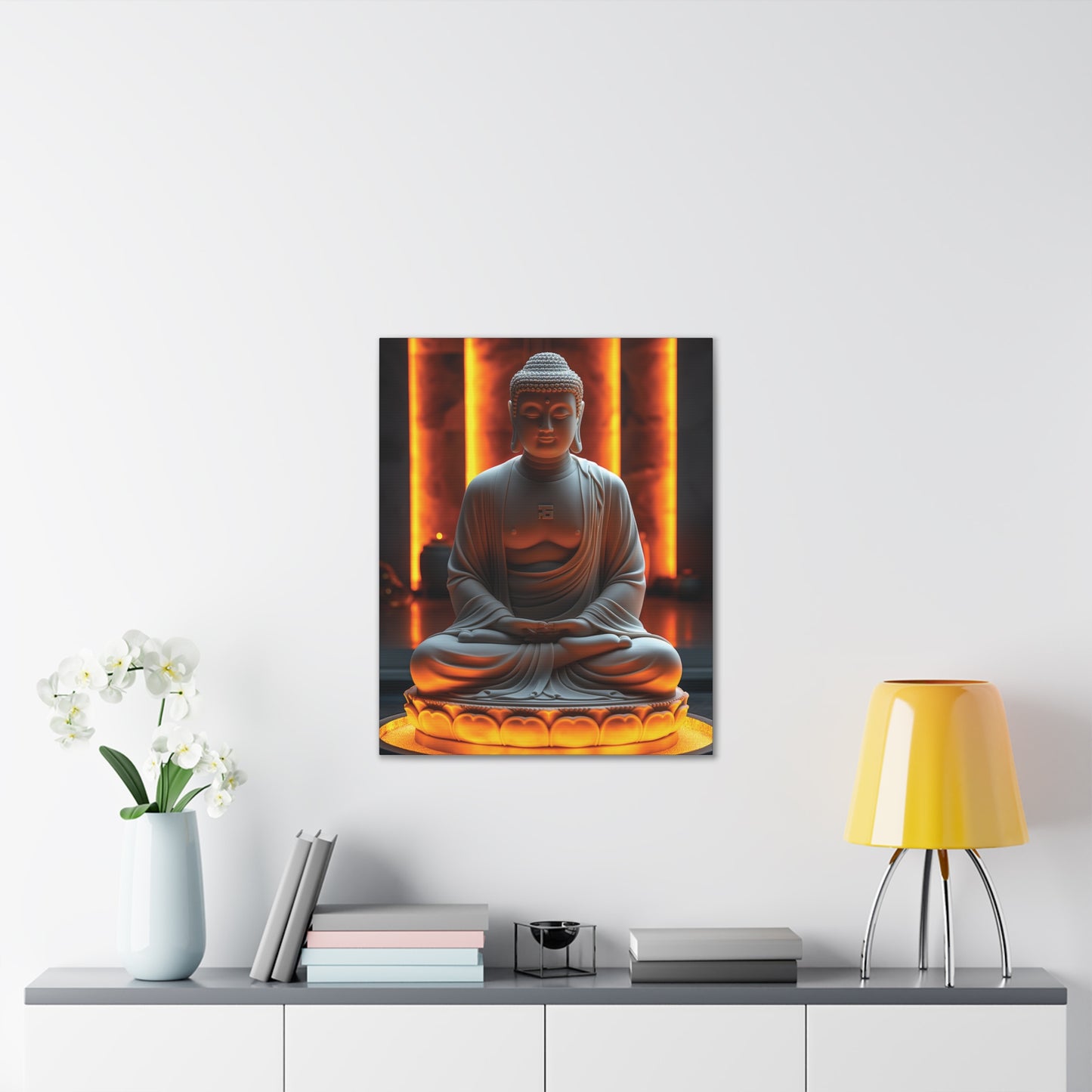 Buddha 19 Canvas Stretched, 0.75"