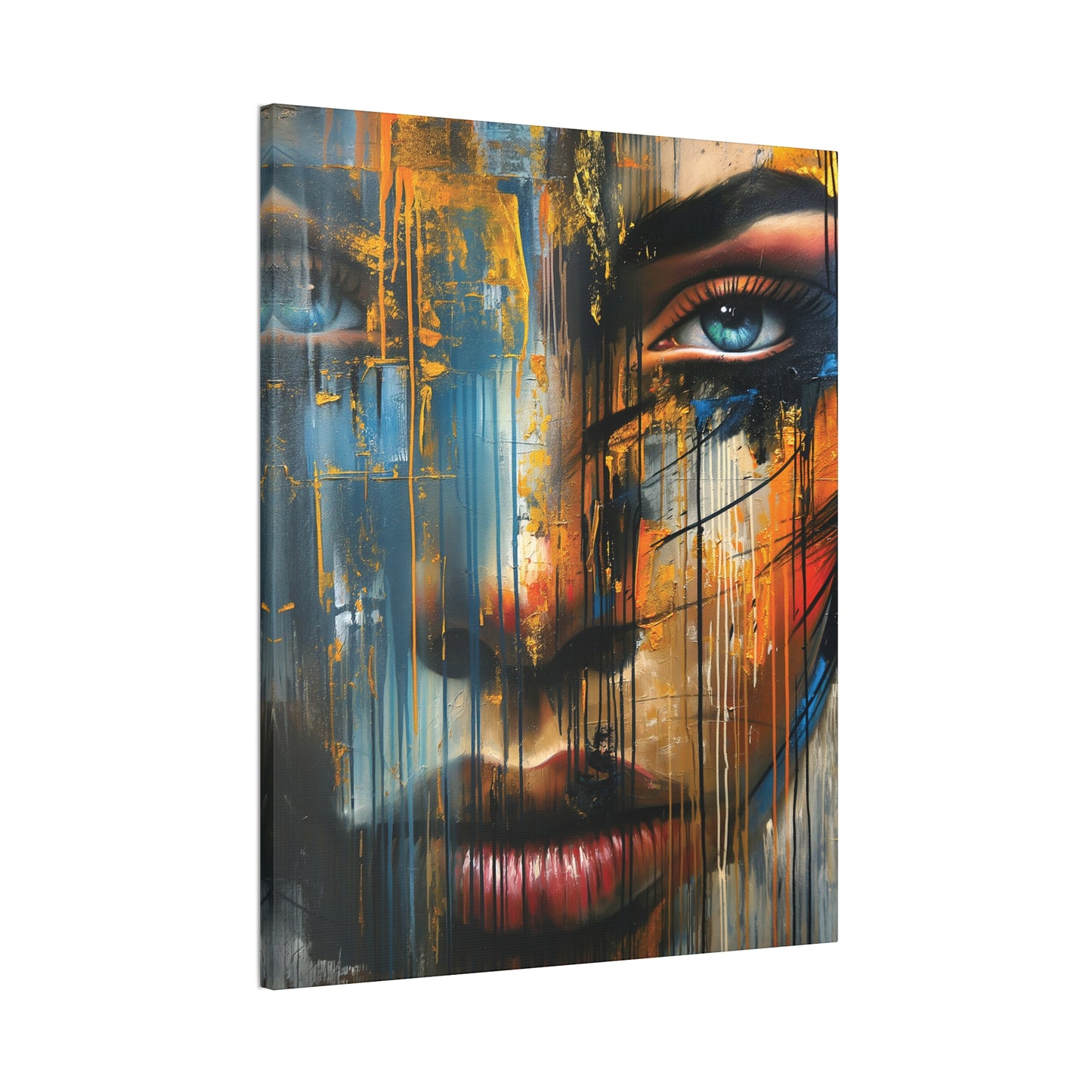 Graffiti Girl 1 Canvas Stretched, 0.75"