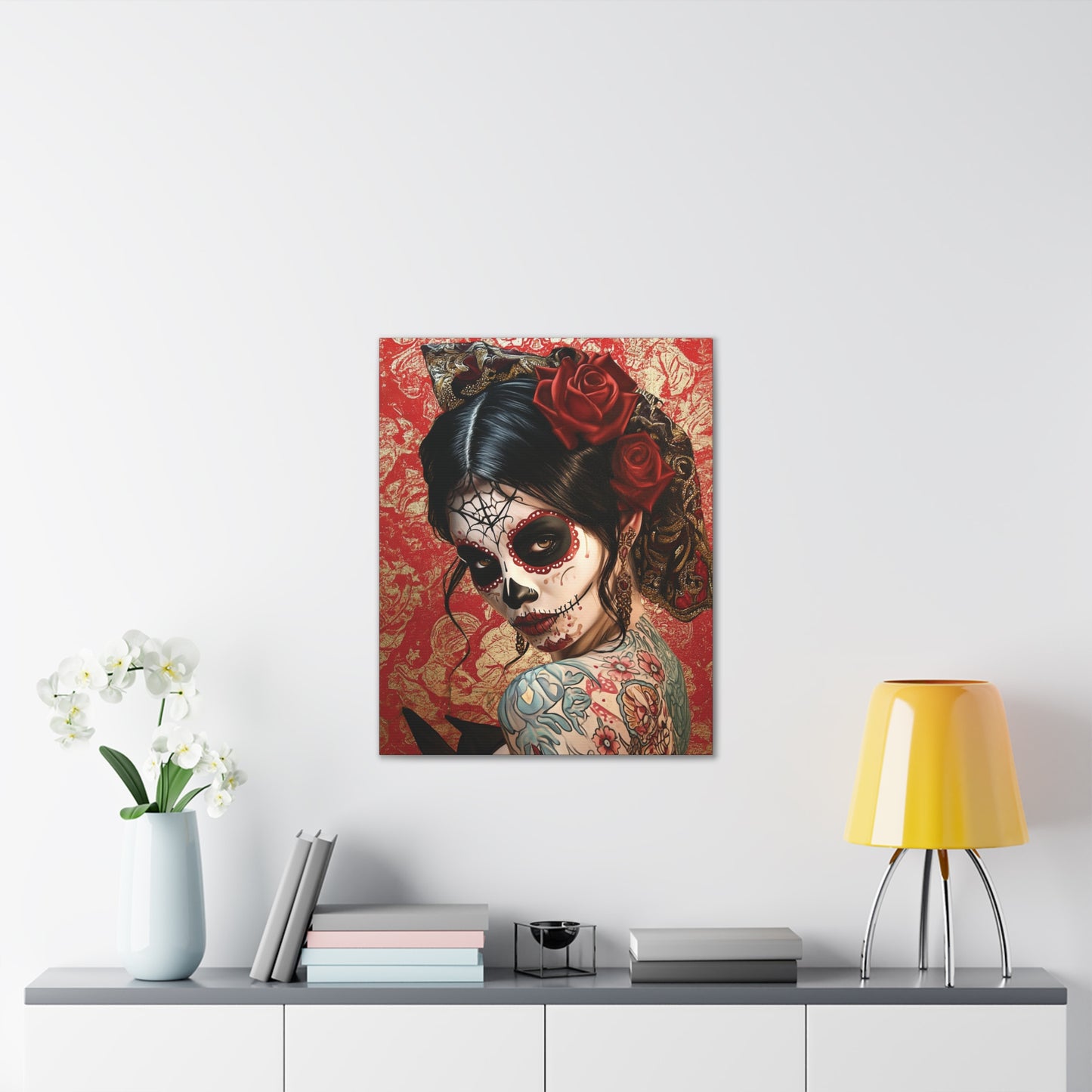 Day of the Dead 3 Canvas Stretched, 0.75"