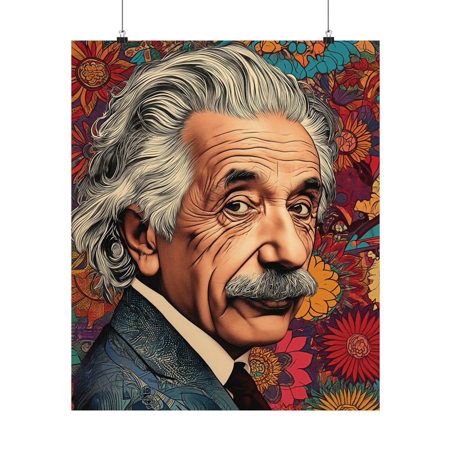 Einstein 1 Matte Vertical Posters