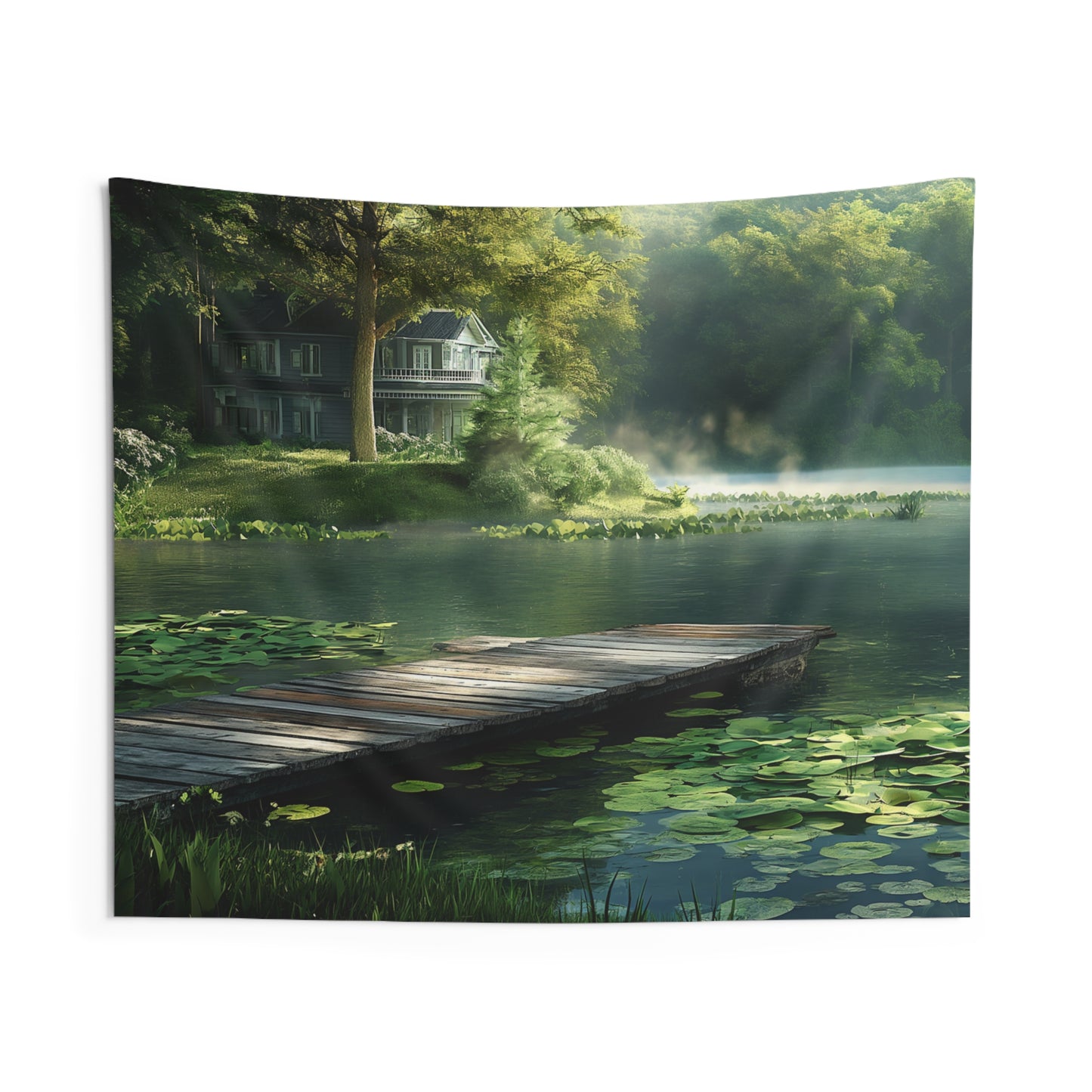 Pond Mansion 4 Indoor Wall Tapestries