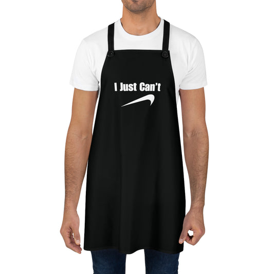 I Just Can't Black Apron (AOP)