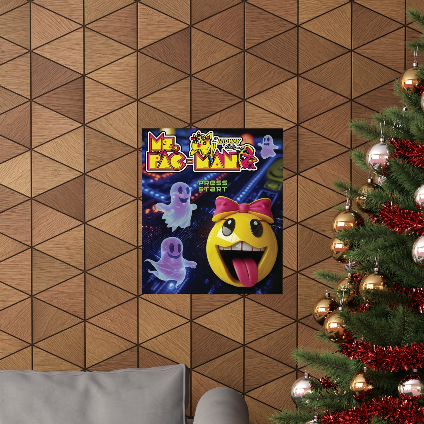 Ms. Pac Man Matte Vertical Posters