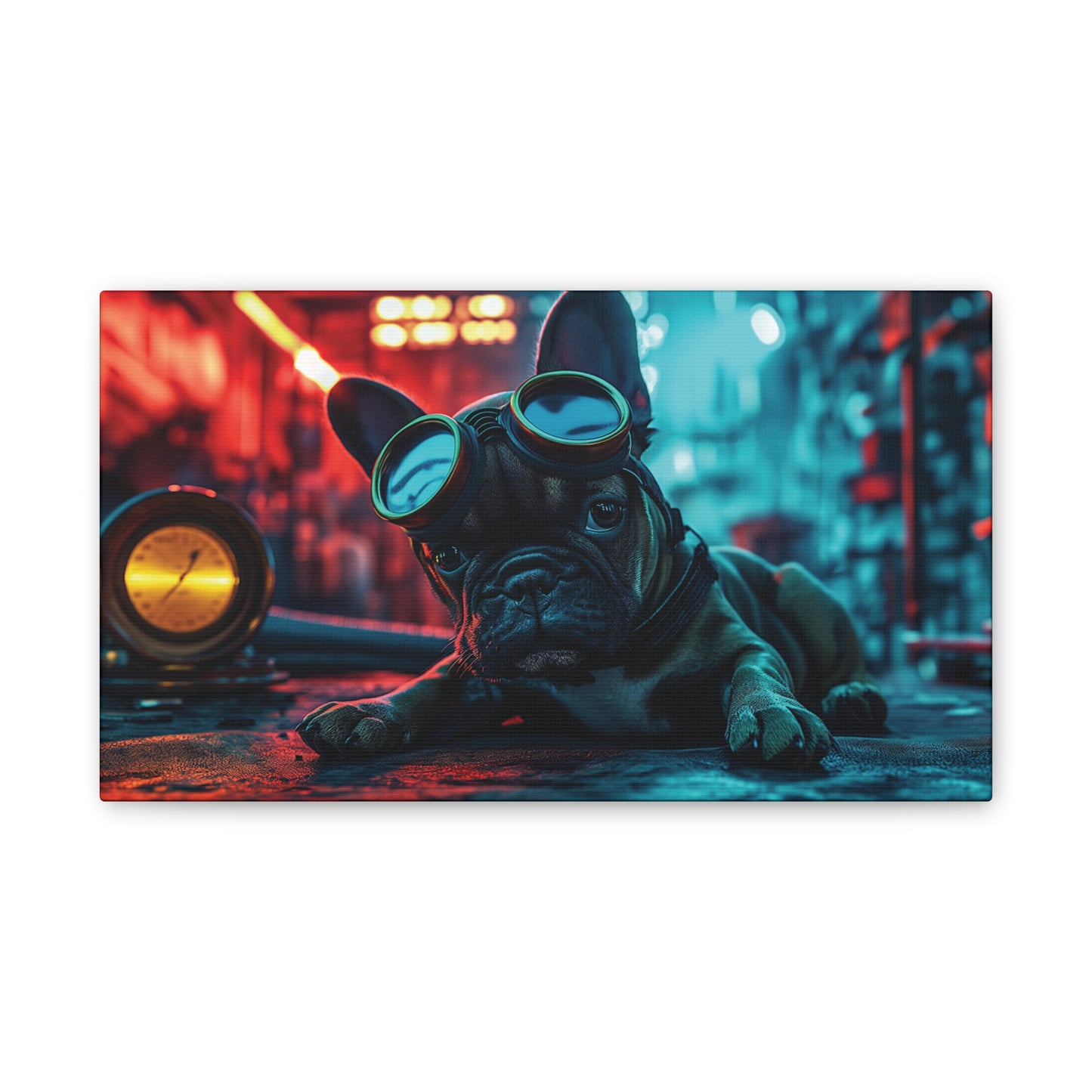 Industrial Frenchie 2 Canvas Stretched, 0.75"