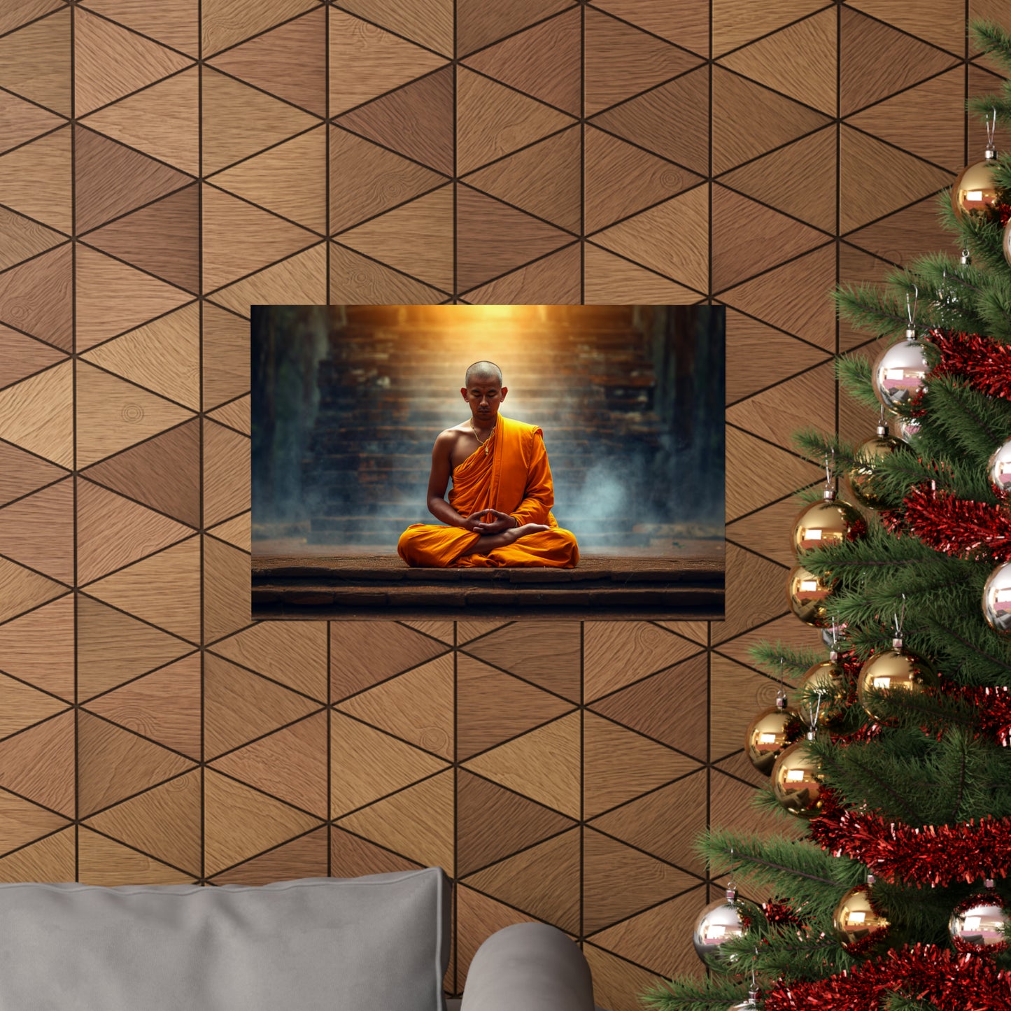 Temple Monk 4 Horizontal Posters