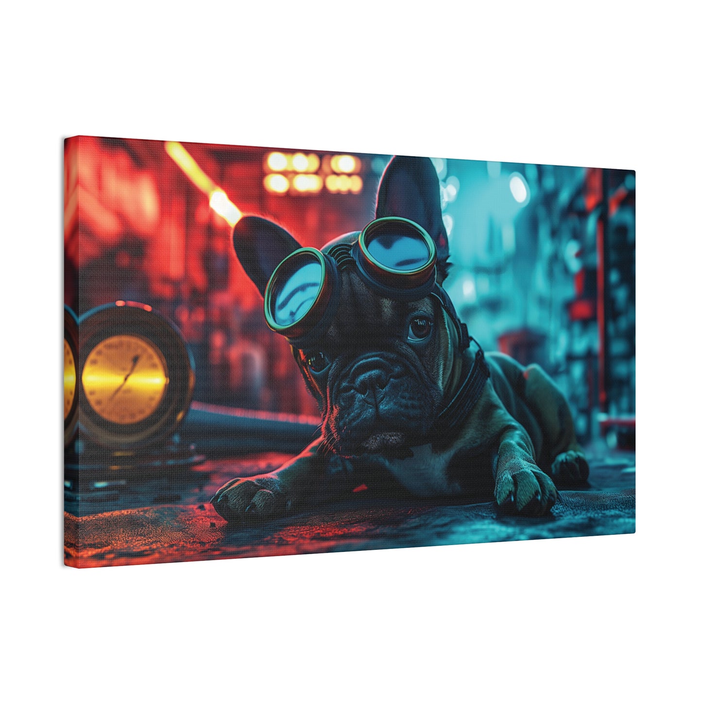 Industrial Frenchie 2 Canvas Stretched, 0.75"