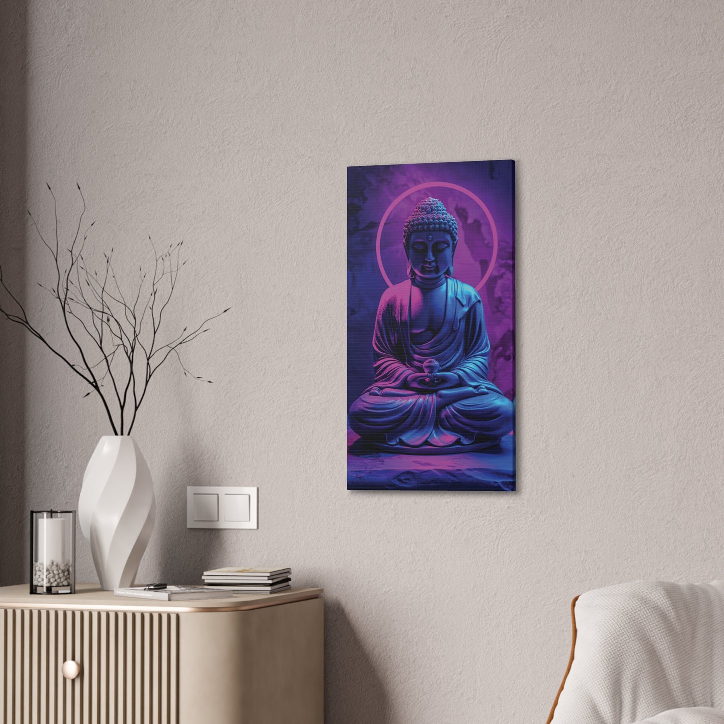 Buddha 20 Canvas Stretched, 0.75"