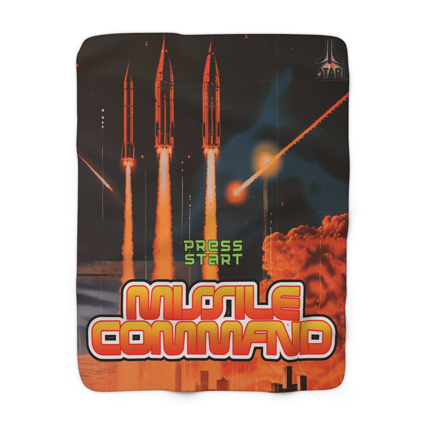 Missile Command Sherpa Fleece Blanket