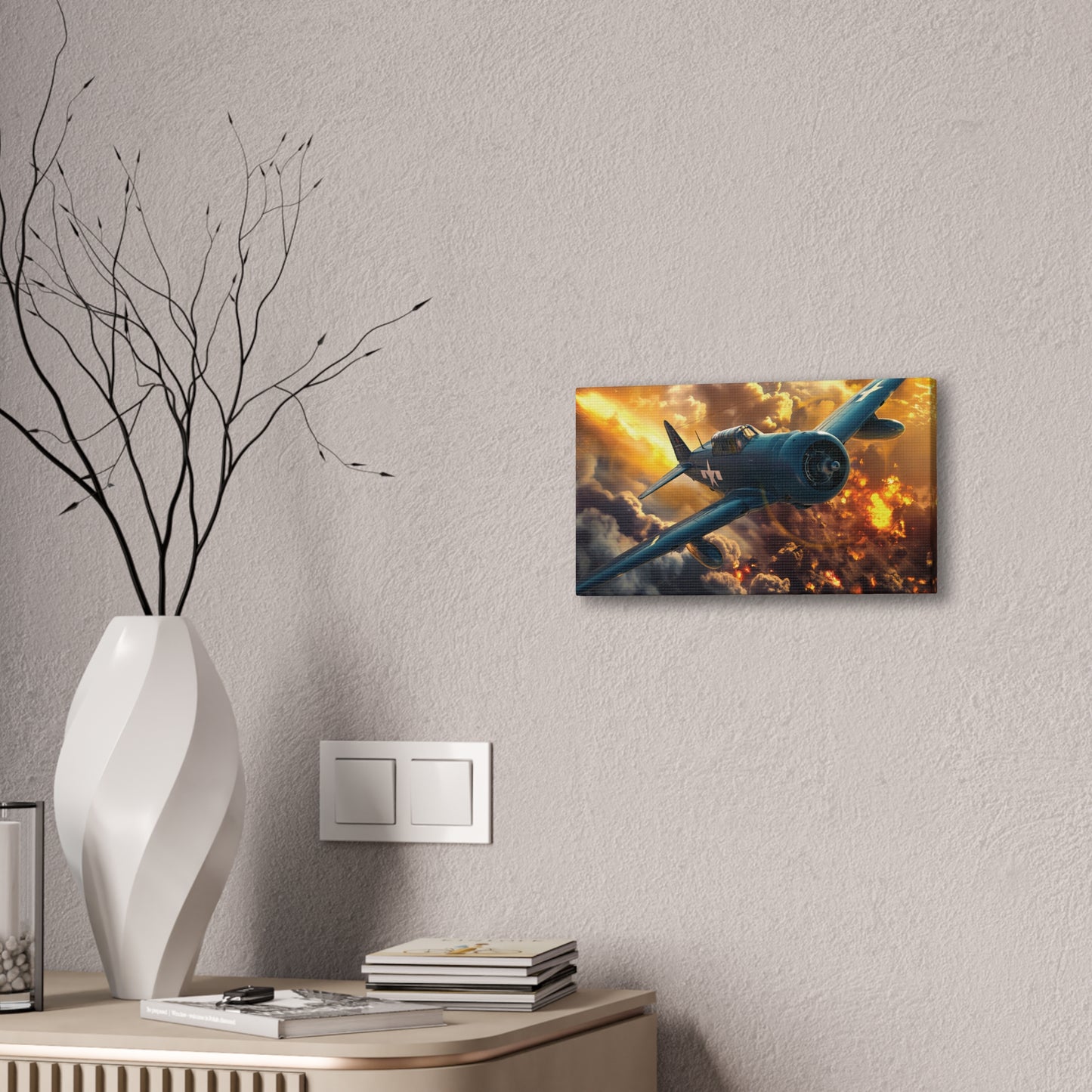 WWII Fighter 3 Canvas Stretched, 0.75"